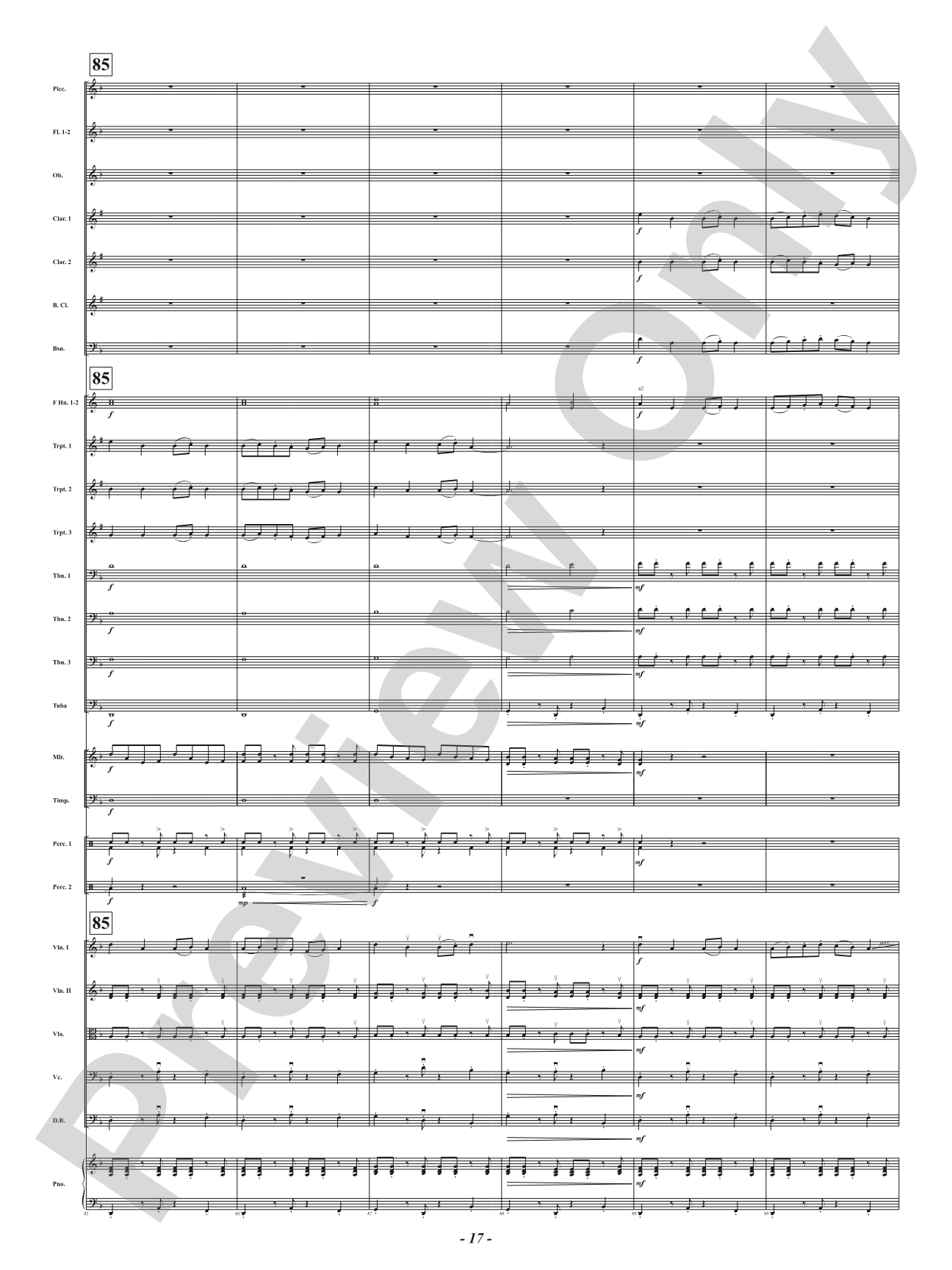 Strange Twists and Devious Turns: Full Orchestra Conductor Score & Parts