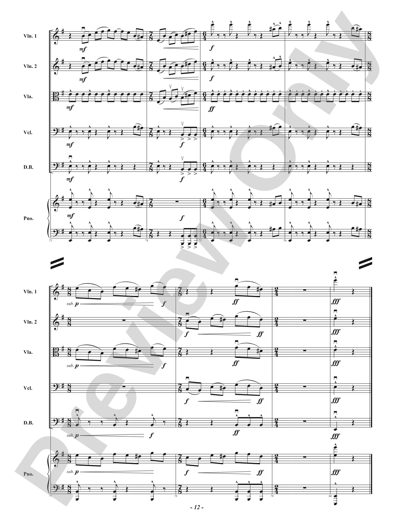 Operation: Time Management: String Orchestra Conductor Score & Parts
