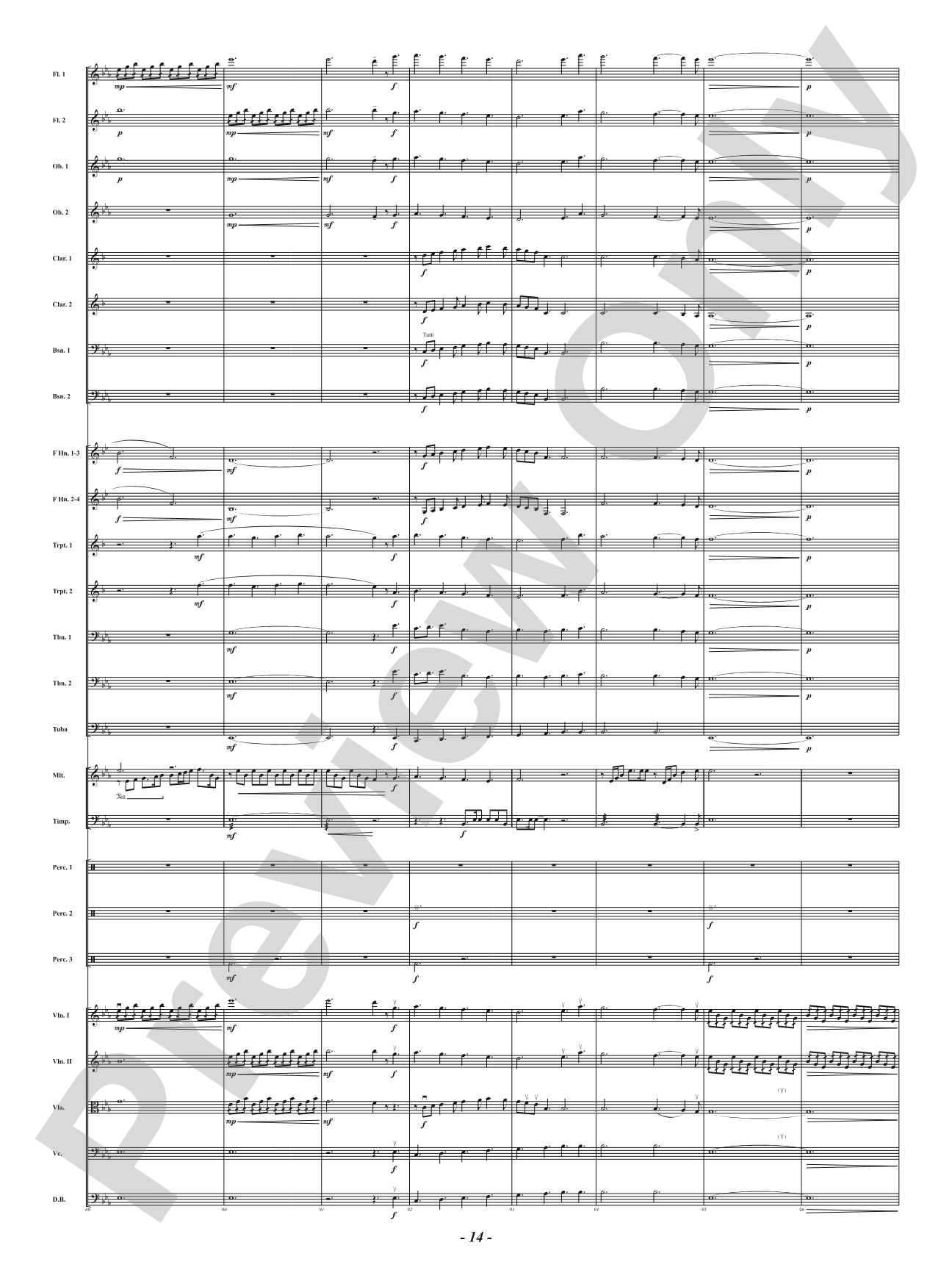 Bells of the Winter Range: Full Orchestra Conductor Score & Parts