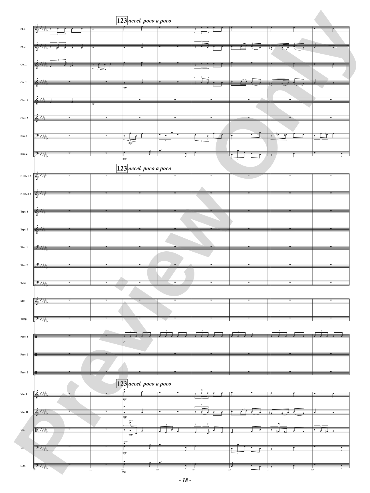Bells of the Winter Range: Full Orchestra Conductor Score & Parts