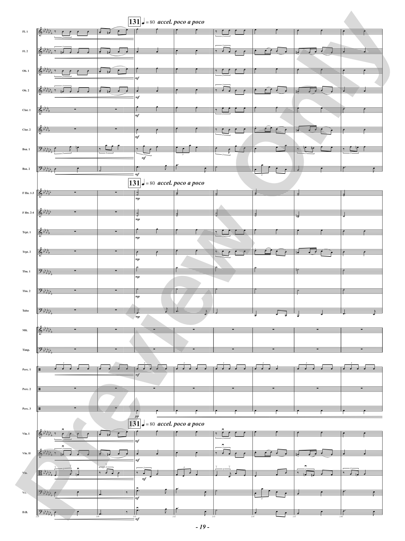 Bells of the Winter Range: Full Orchestra Conductor Score & Parts