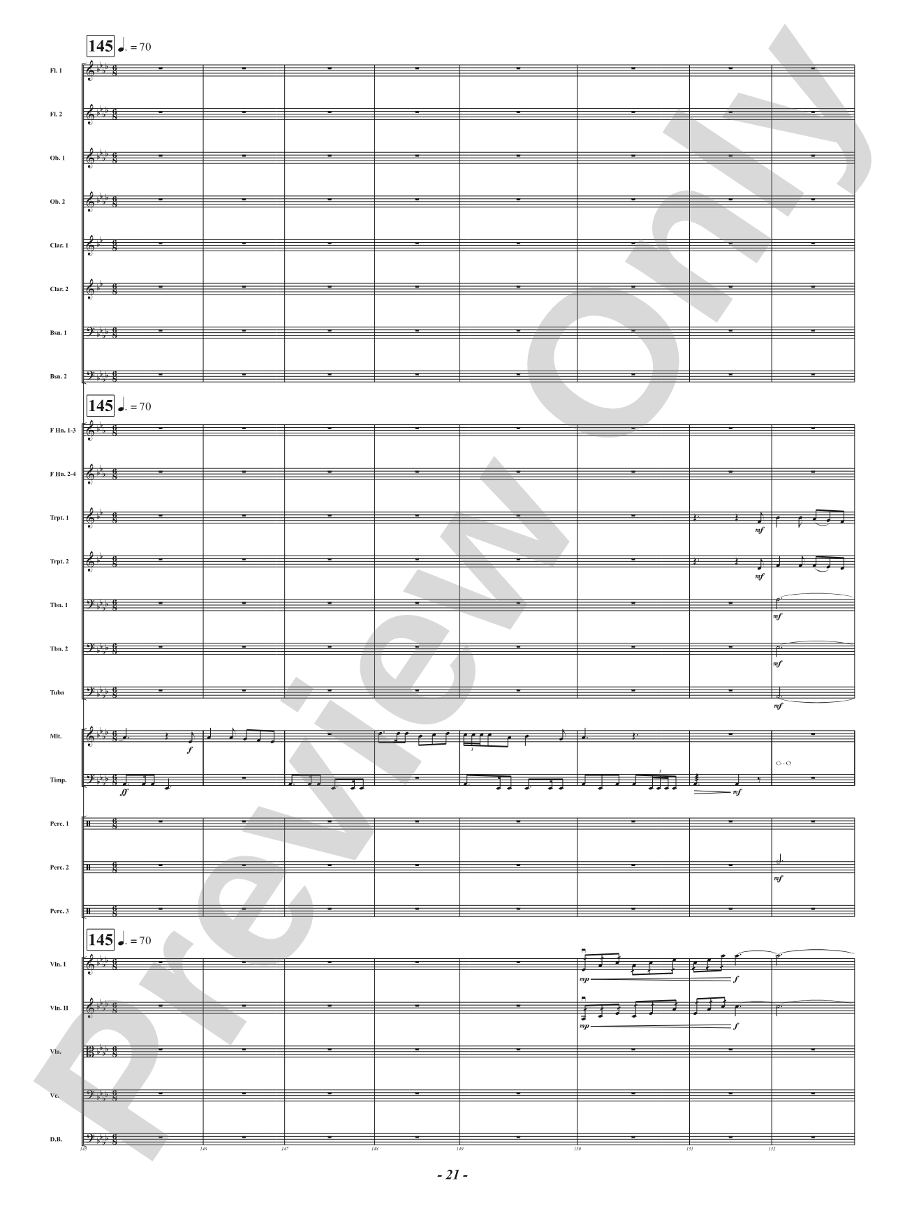 Bells of the Winter Range: Full Orchestra Conductor Score & Parts