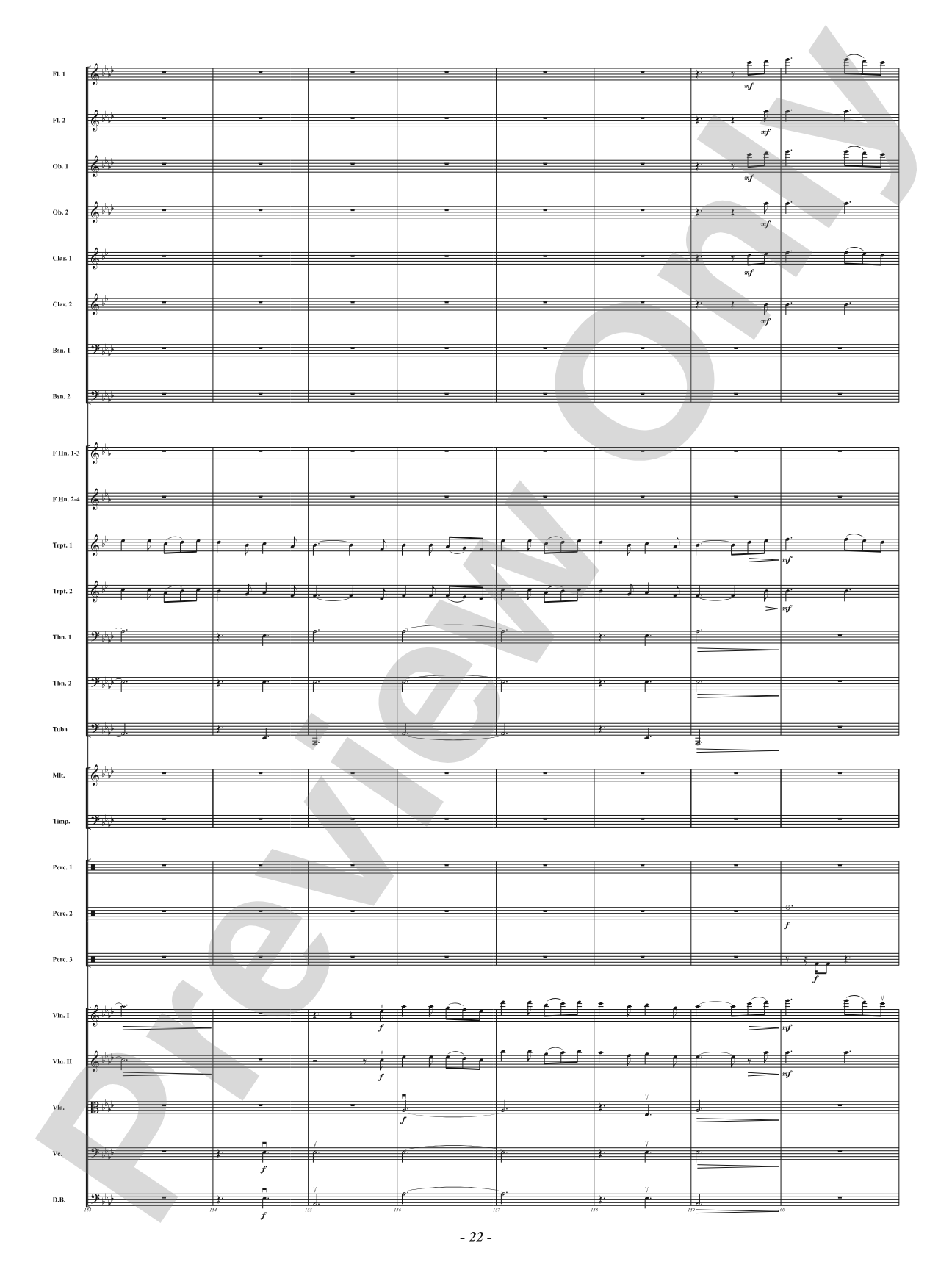 Bells of the Winter Range: Full Orchestra Conductor Score & Parts