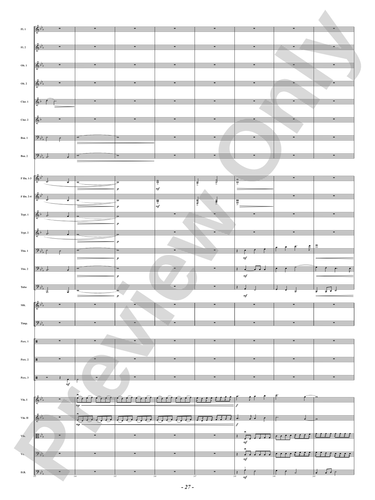 Bells of the Winter Range: Full Orchestra Conductor Score & Parts