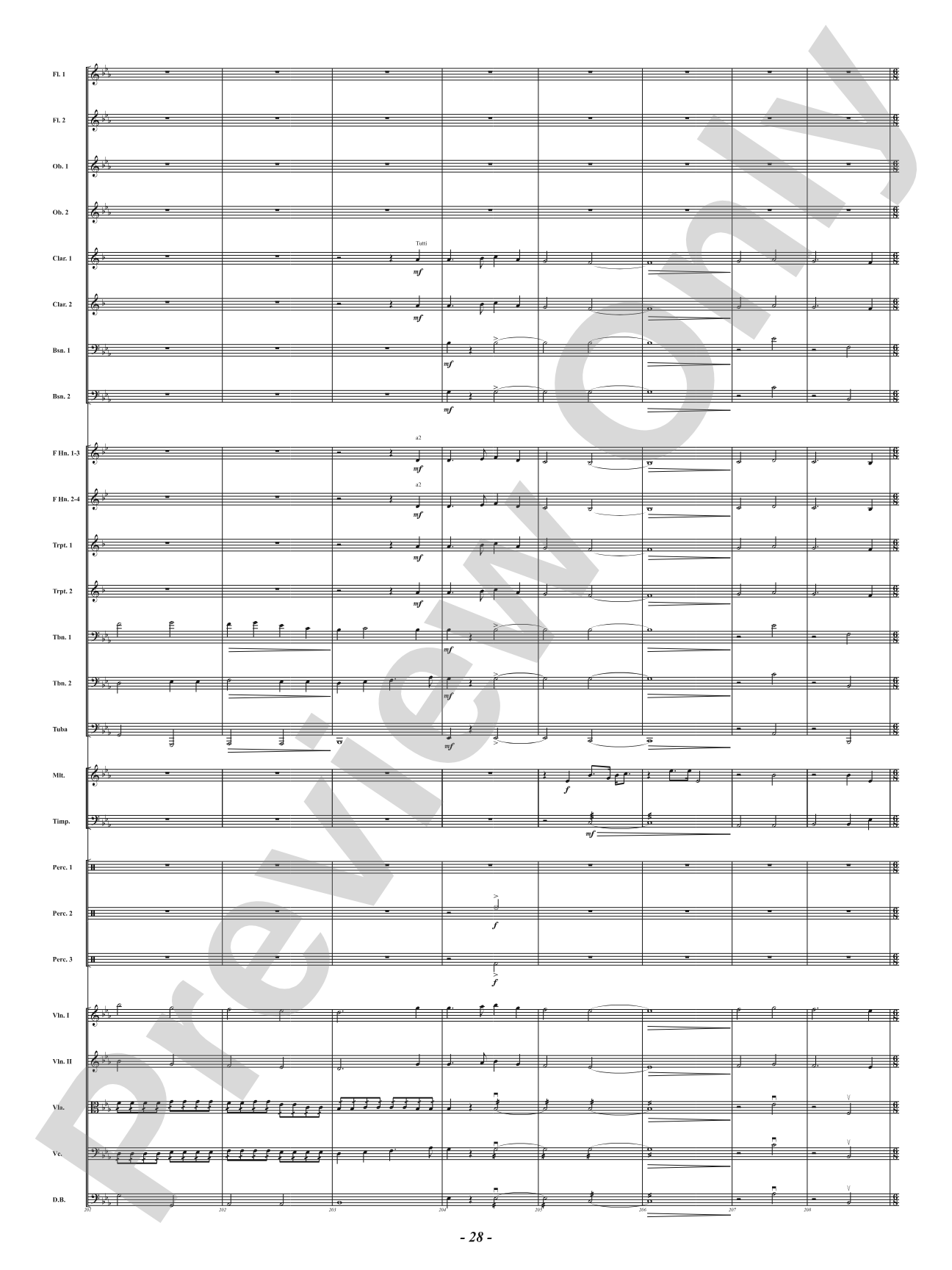 Bells of the Winter Range: Full Orchestra Conductor Score & Parts