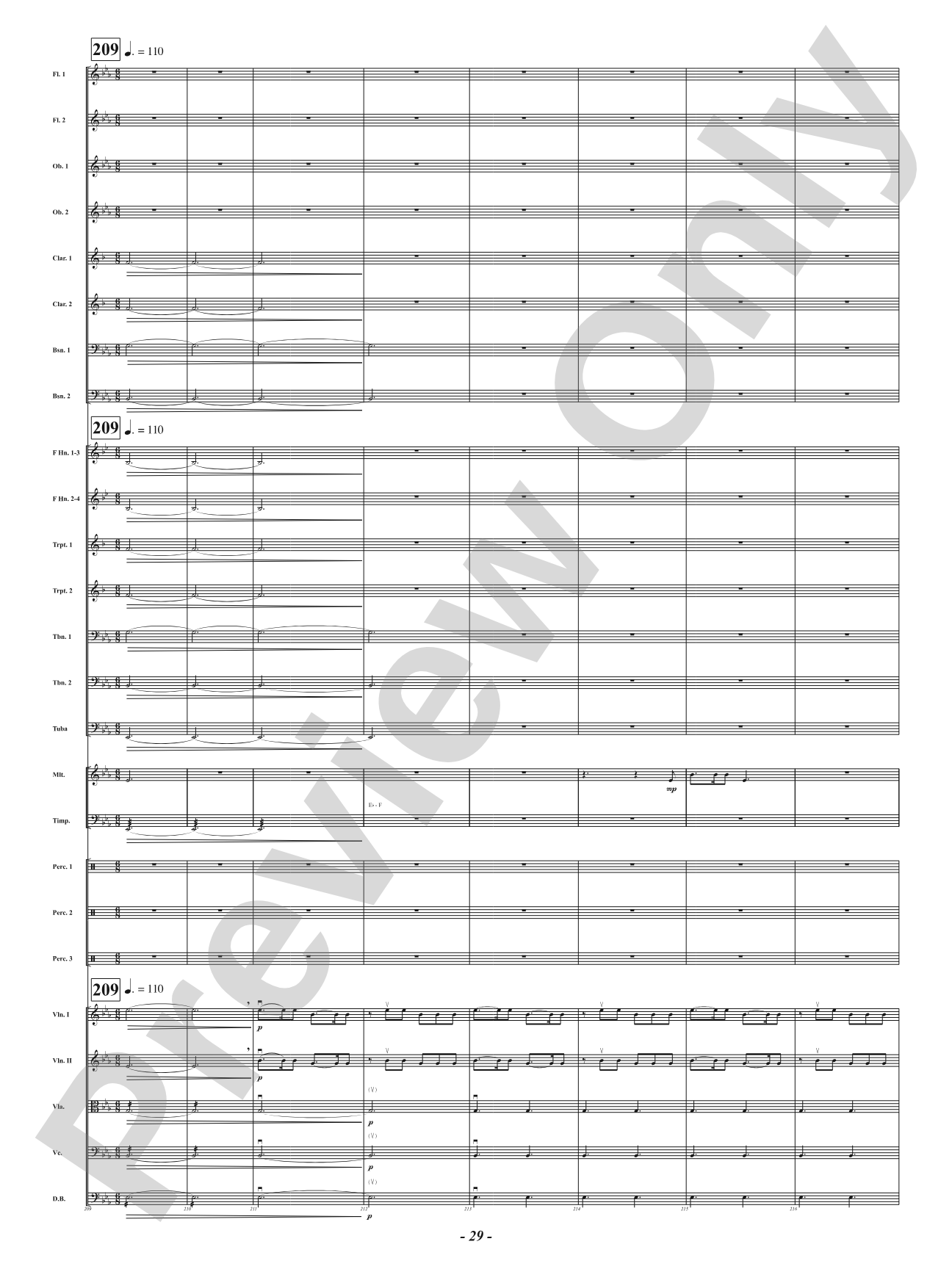 Bells of the Winter Range: Full Orchestra Conductor Score & Parts