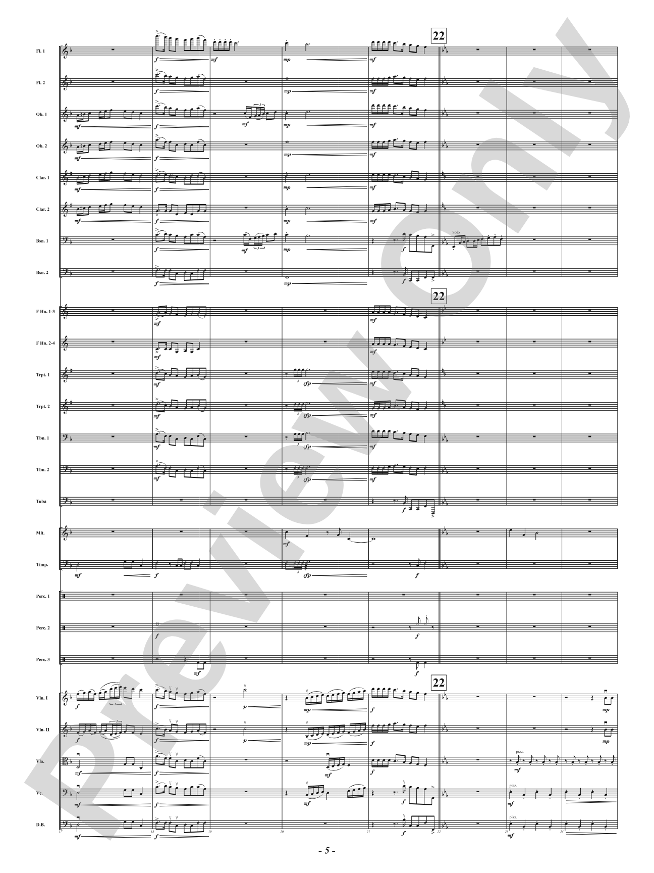 Bells of the Winter Range: Full Orchestra Conductor Score & Parts