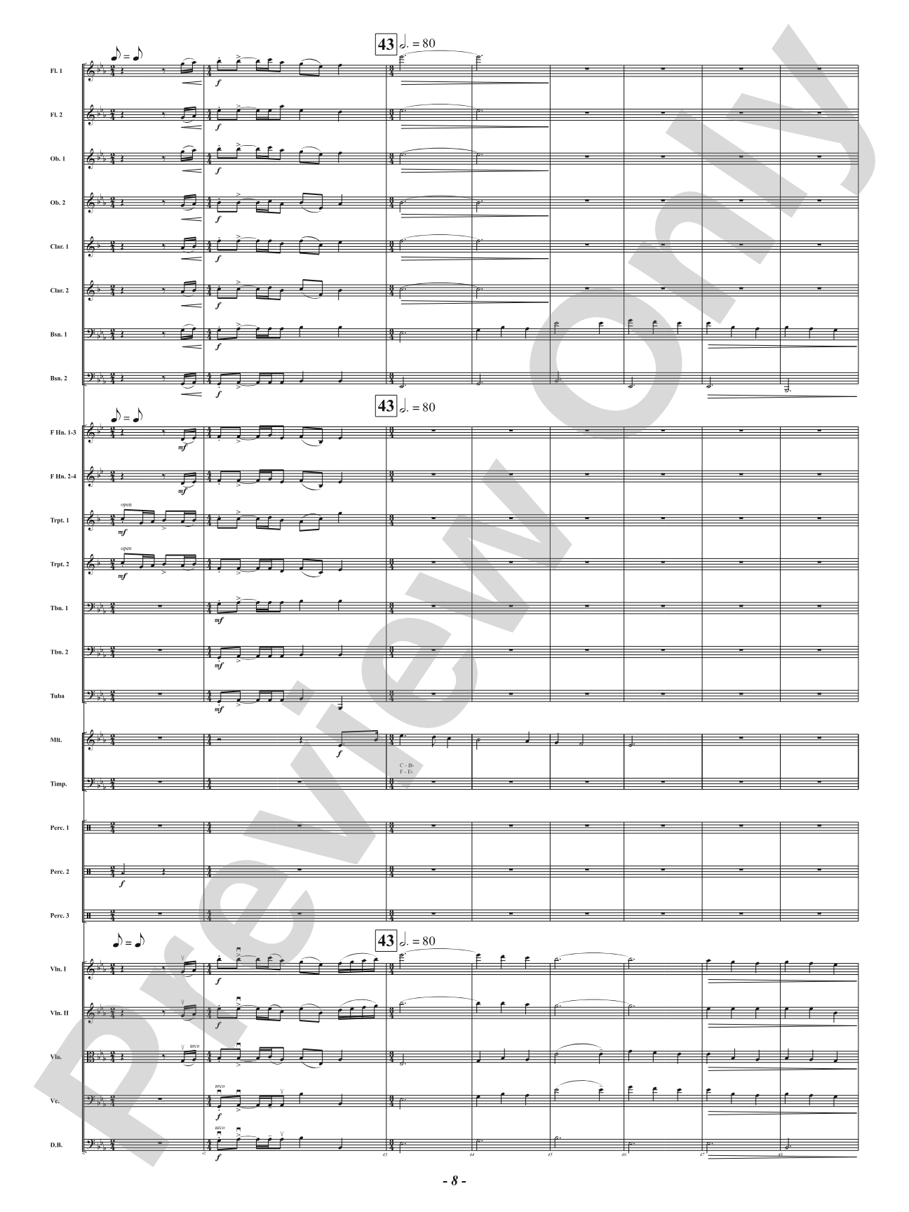 Bells of the Winter Range: Full Orchestra Conductor Score & Parts