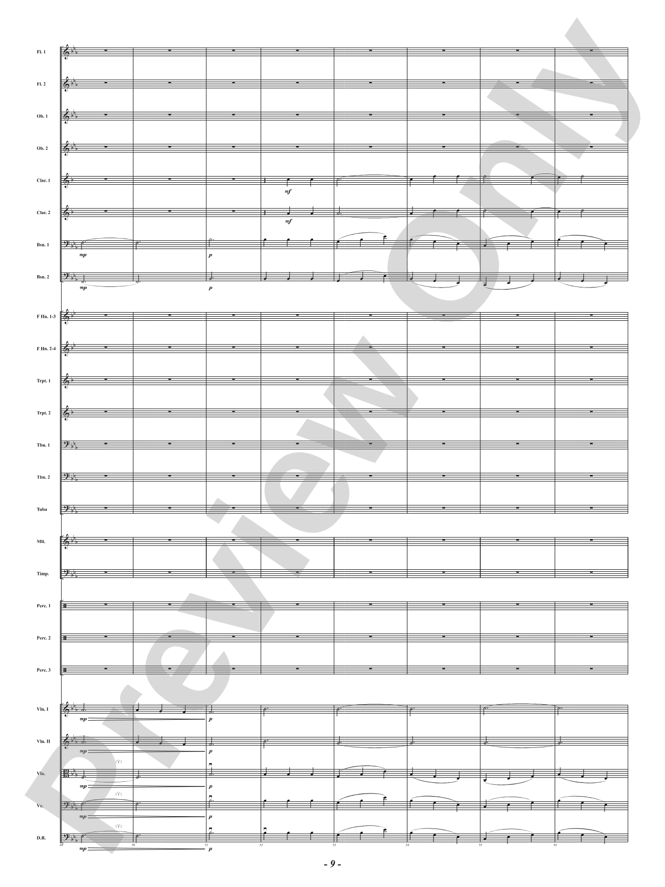 Bells of the Winter Range: Full Orchestra Conductor Score & Parts
