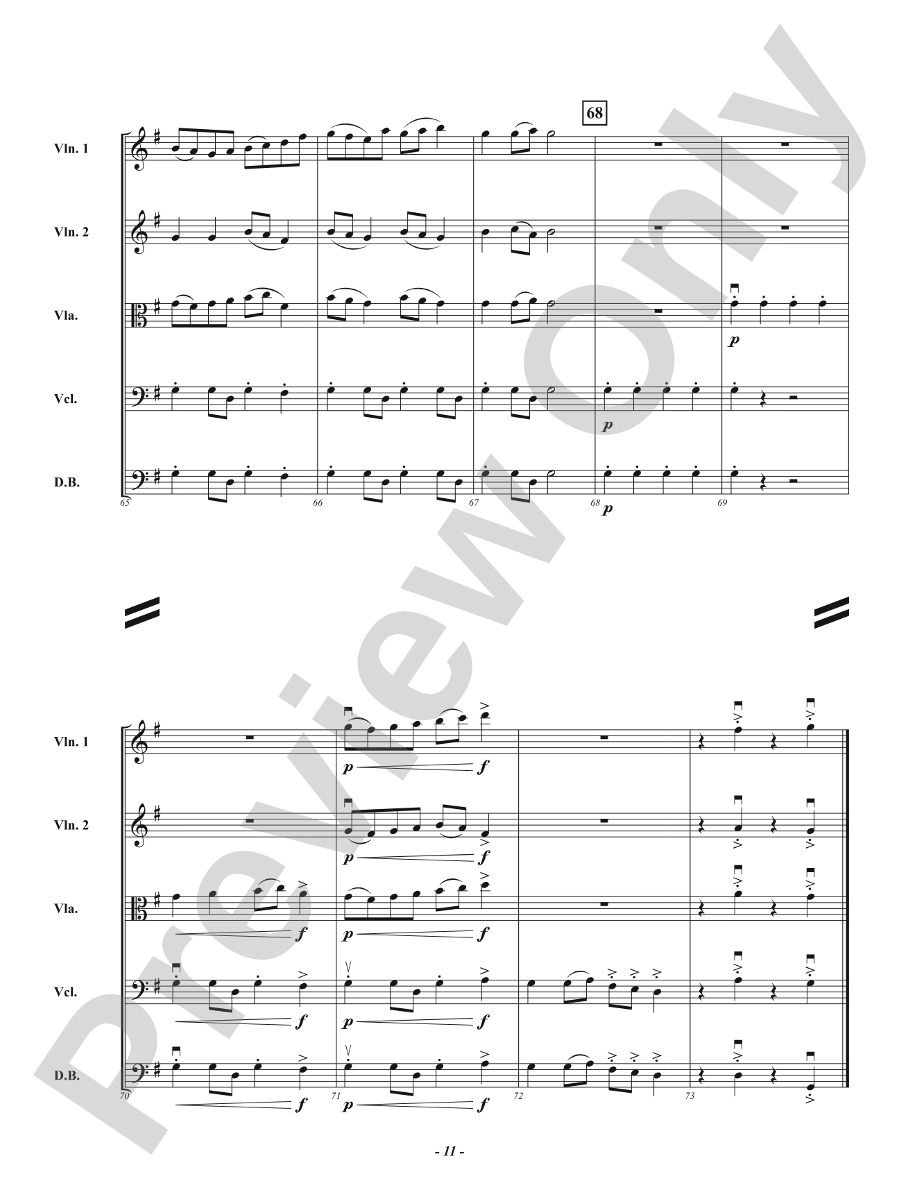 Springing: String Orchestra Conductor Score & Parts