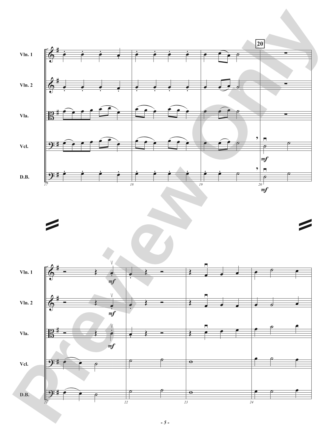 Springing: String Orchestra Conductor Score & Parts