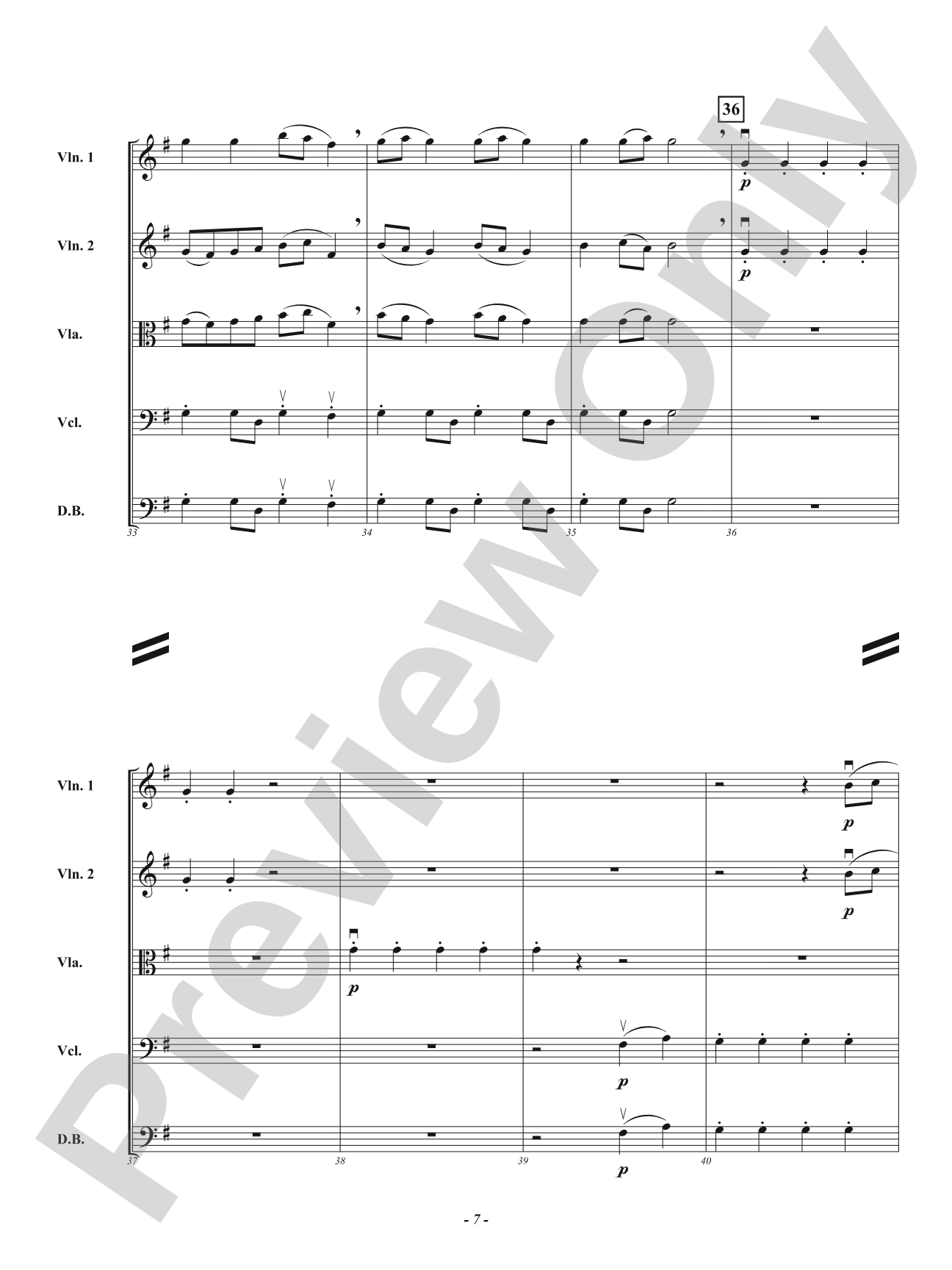 Springing: String Orchestra Conductor Score & Parts