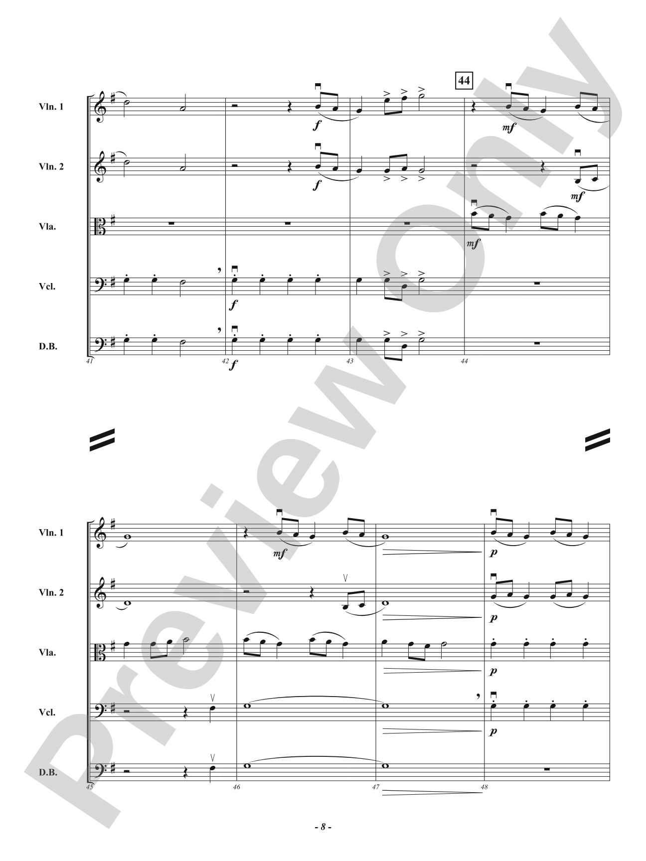 Springing: String Orchestra Conductor Score & Parts