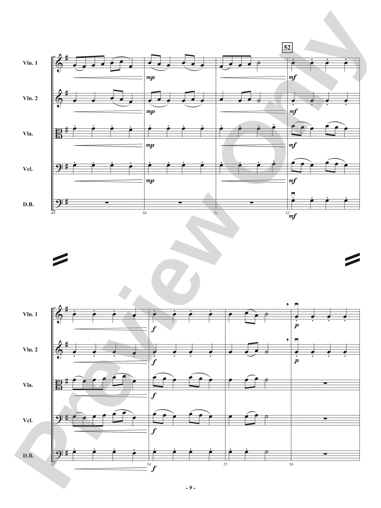 Springing: String Orchestra Conductor Score & Parts