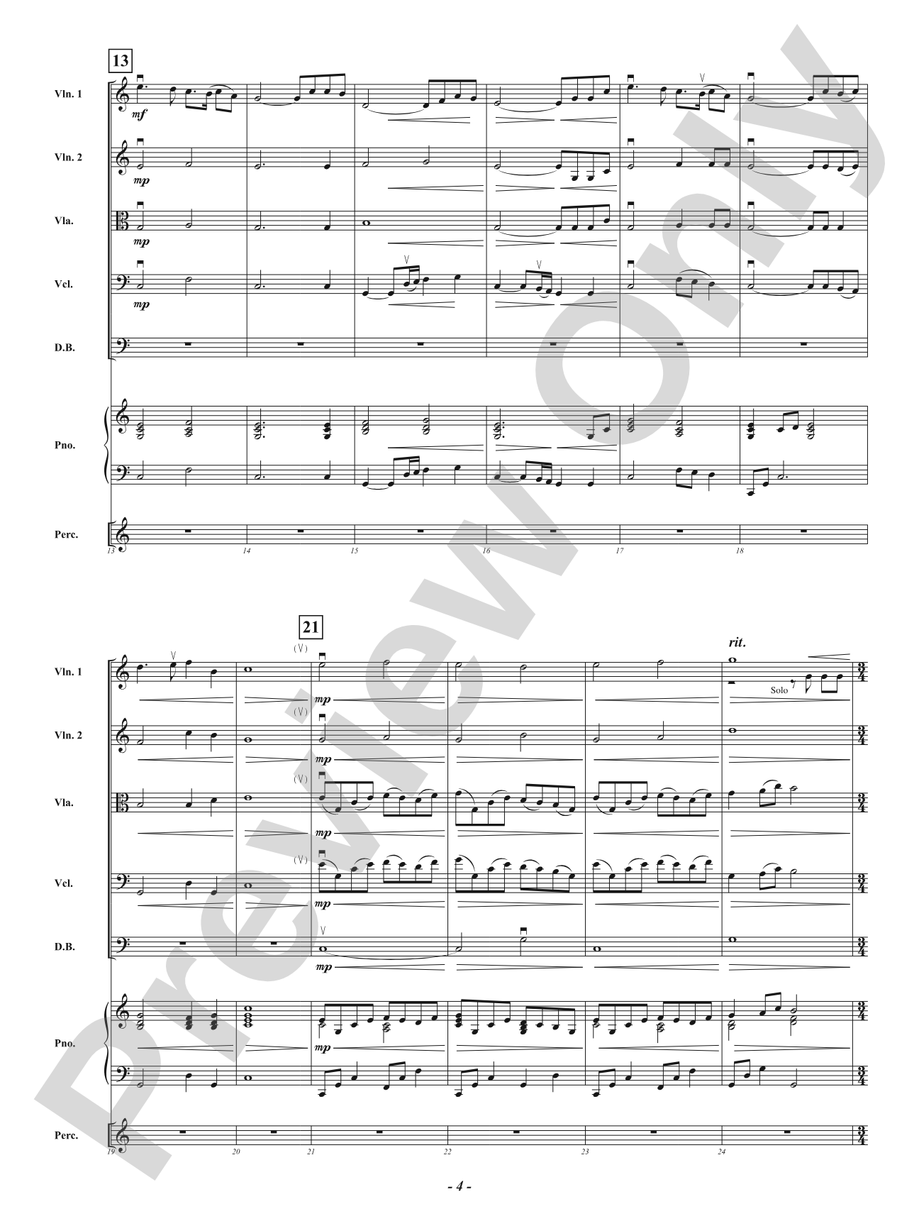 A Mother's Hymn - How Great Thou Art: String Orchestra Conductor Score & Parts