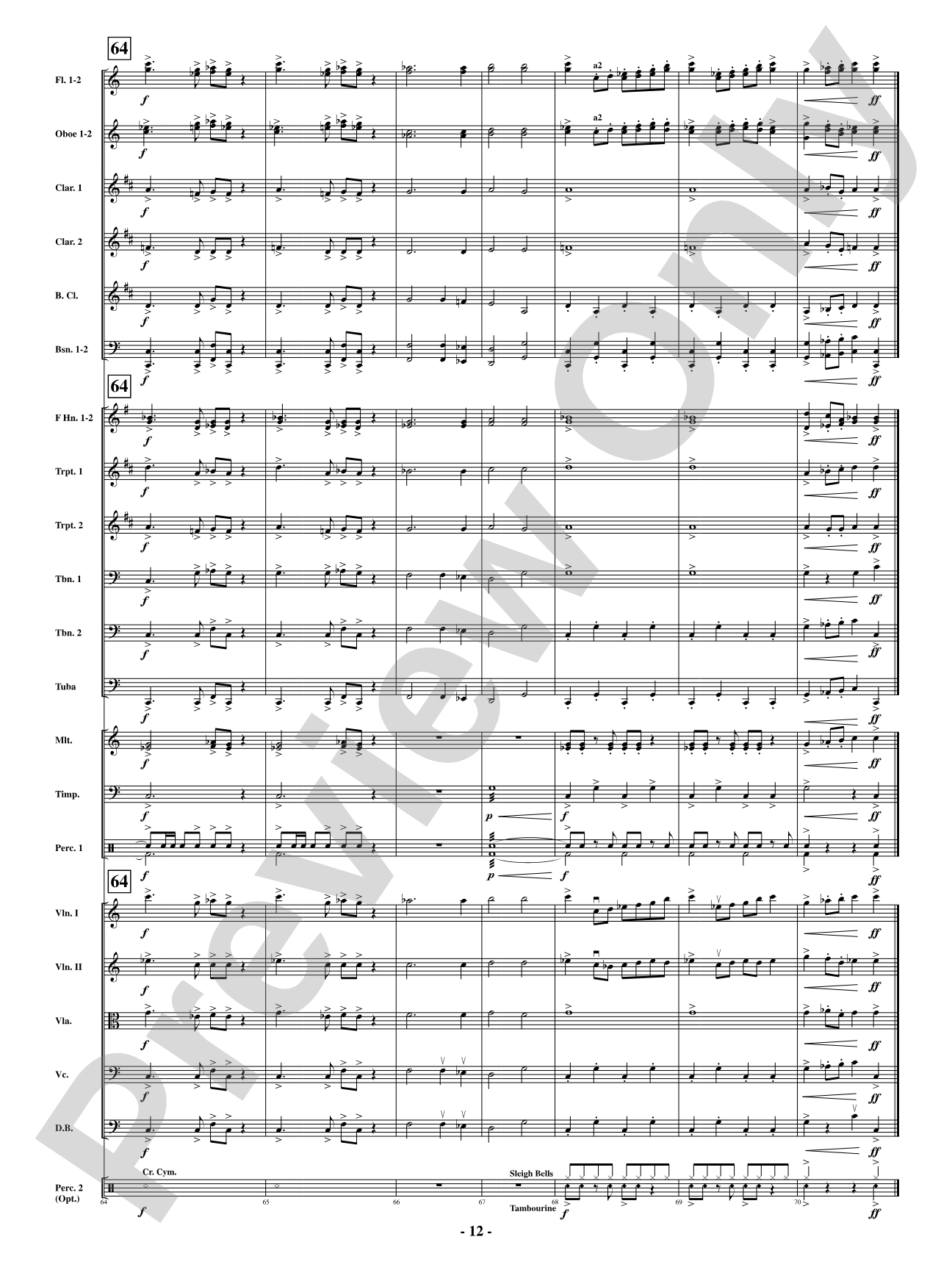 A Minor Holiday Celebration: Full Orchestra Conductor Score & Parts