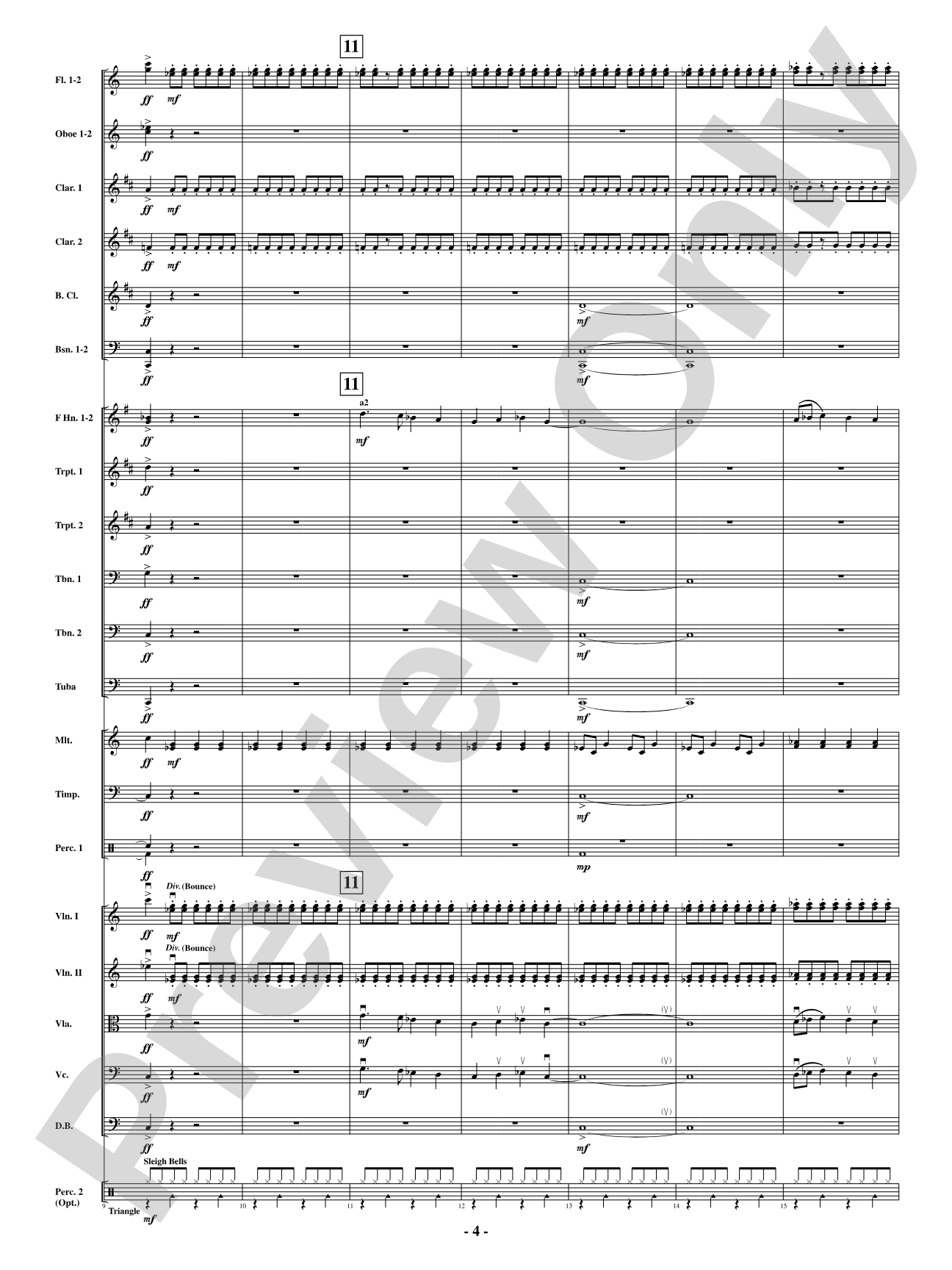 A Minor Holiday Celebration: Full Orchestra Conductor Score & Parts