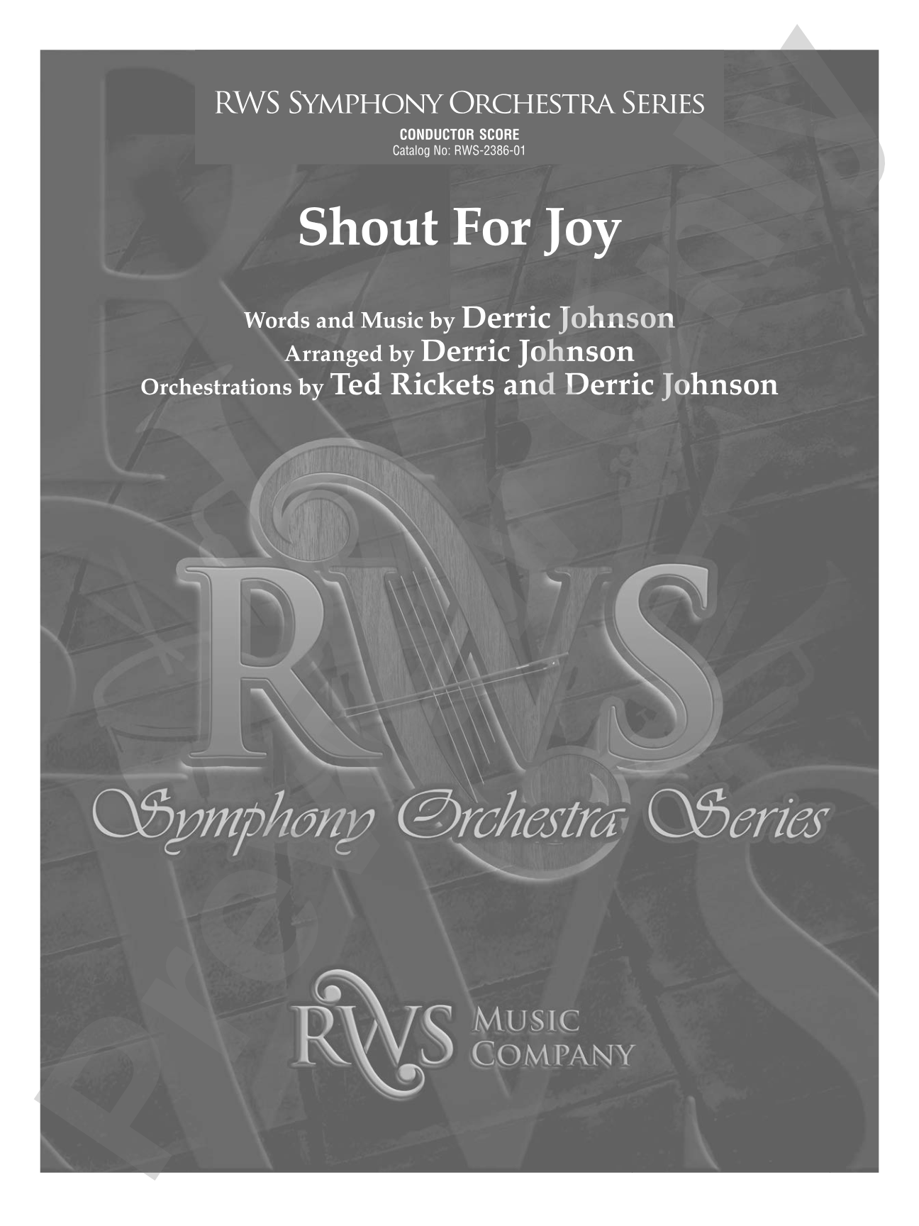 Shout for Joy: Full Orchestra Conductor Score & Parts