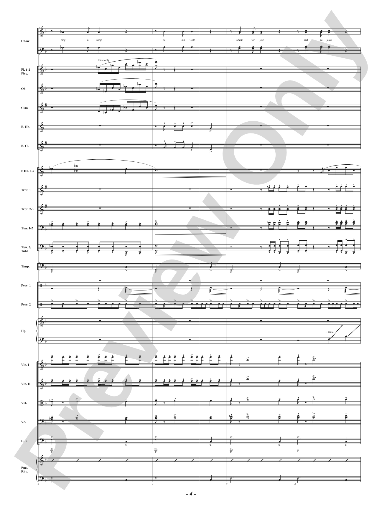 Shout for Joy: Full Orchestra Conductor Score & Parts