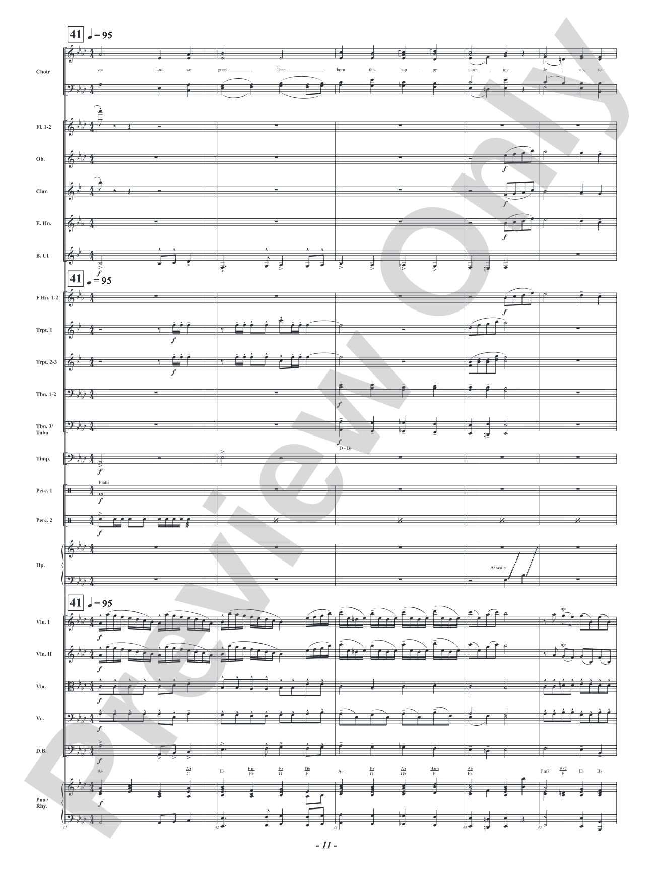 O Come, All Ye Faithful: Full Orchestra Conductor Score & Parts