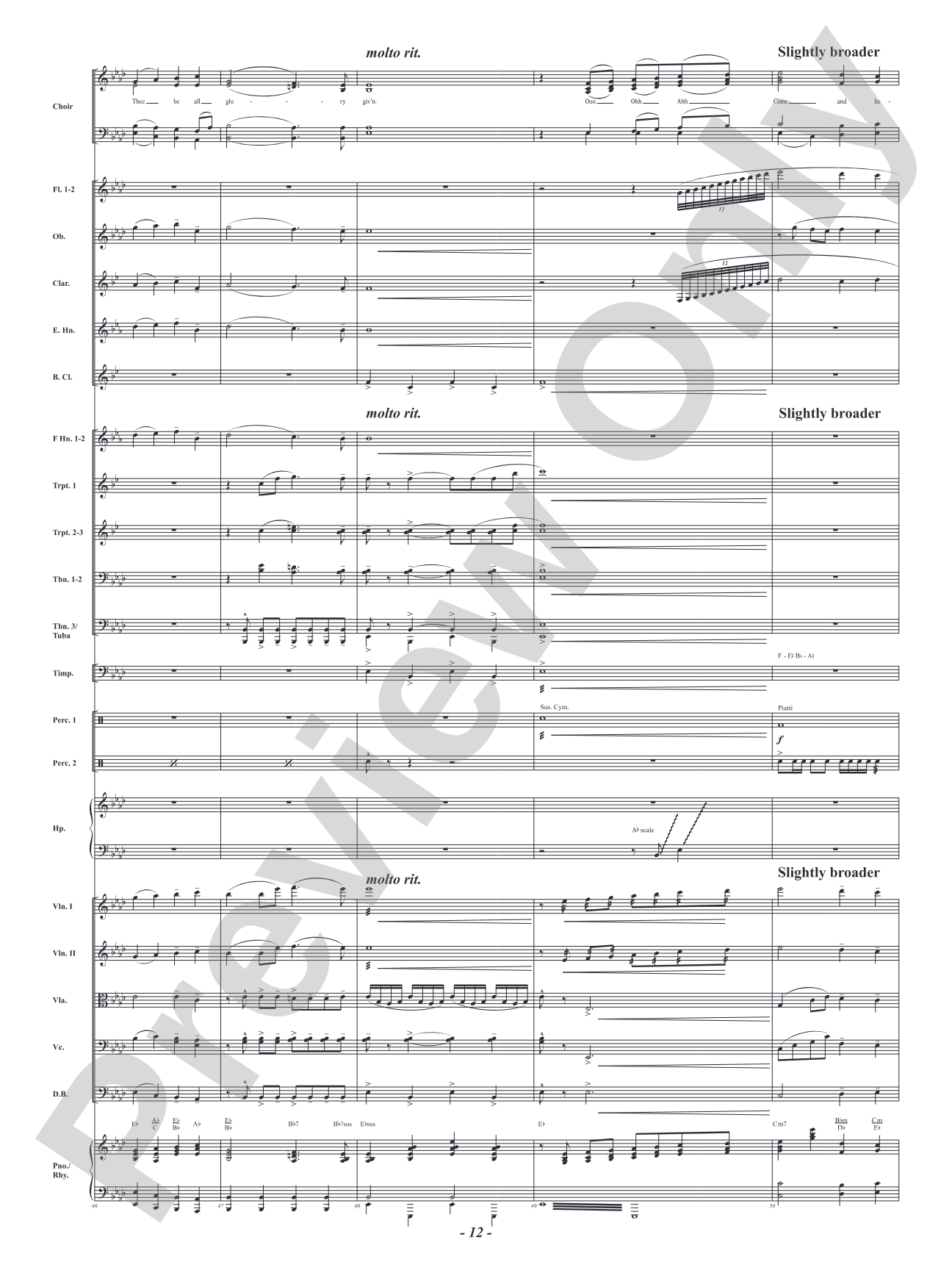 O Come, All Ye Faithful: Full Orchestra Conductor Score & Parts