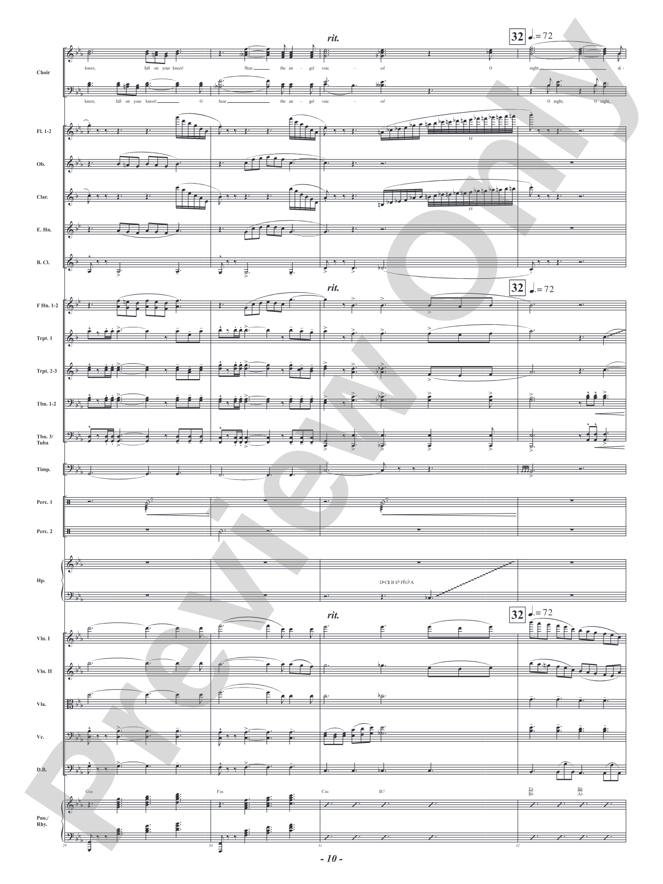O Holy Night!: Full Orchestra Conductor Score & Parts