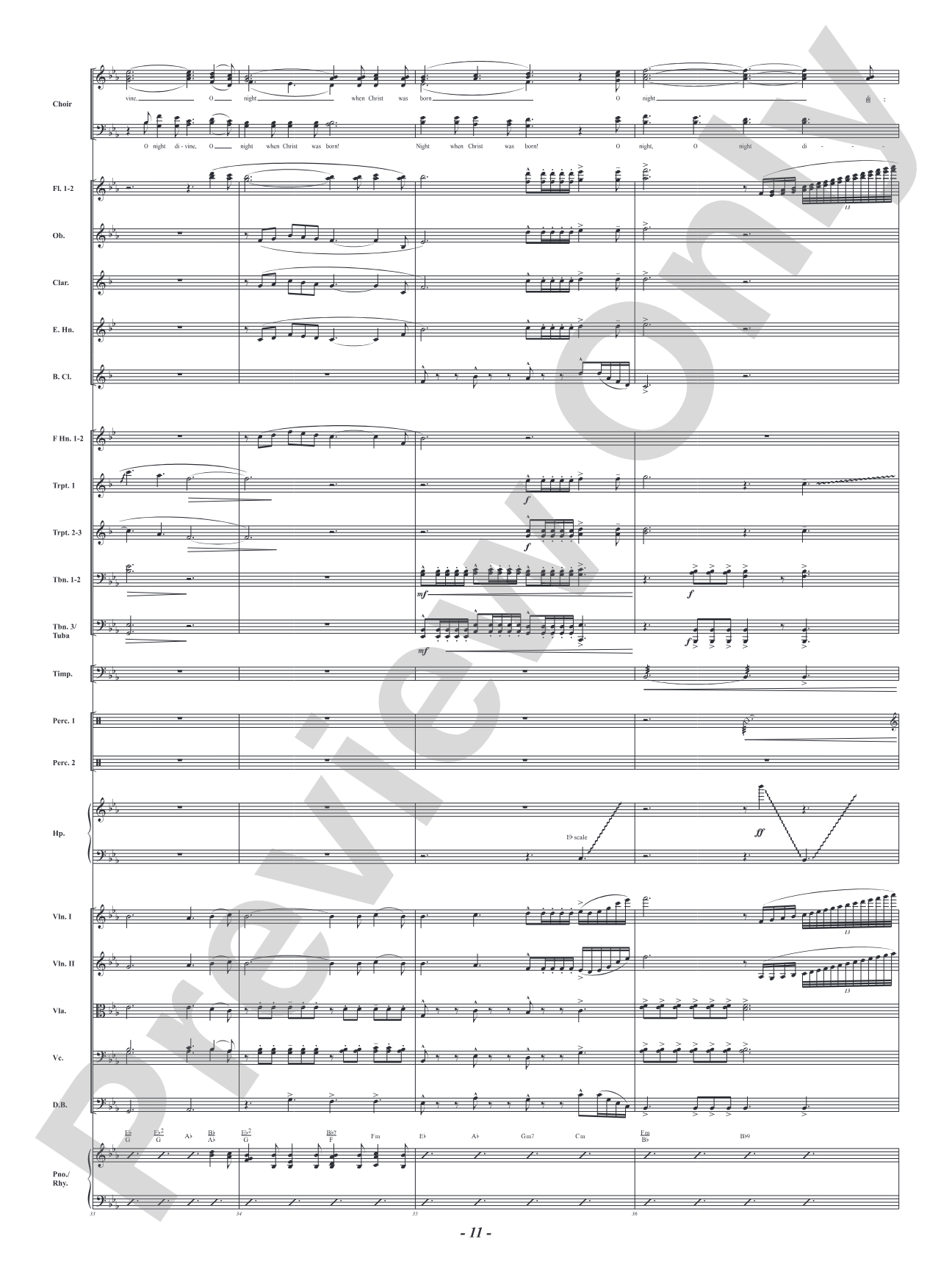 O Holy Night!: Full Orchestra Conductor Score & Parts
