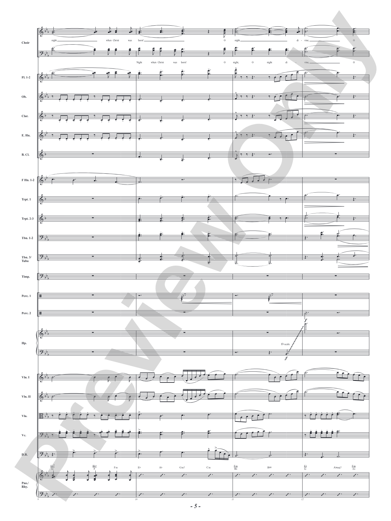 O Holy Night!: Full Orchestra Conductor Score & Parts