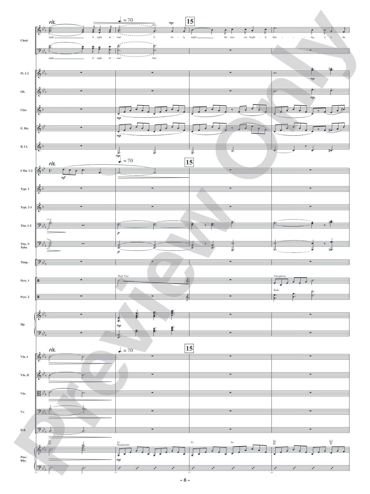 O Holy Night!: Full Orchestra Conductor Score & Parts