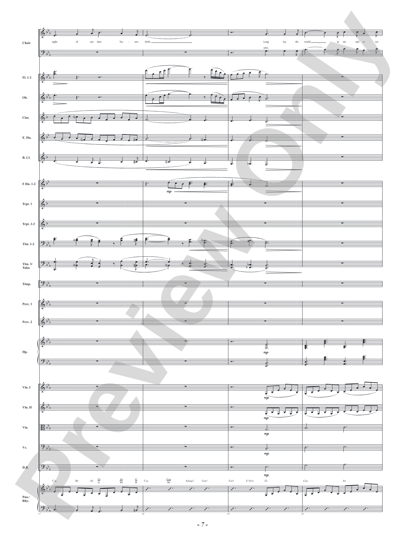 O Holy Night!: Full Orchestra Conductor Score & Parts