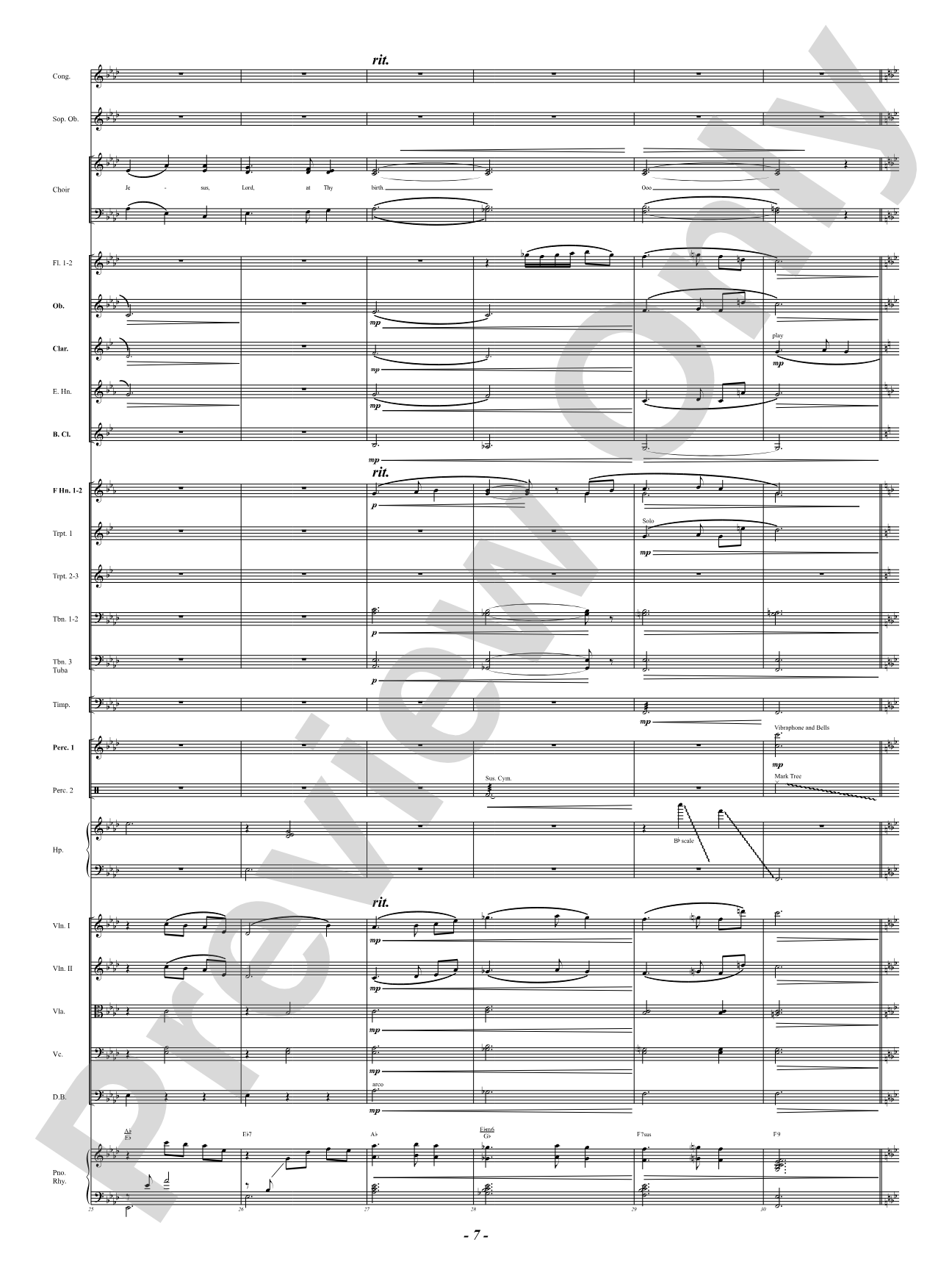 Silent Night: Full Orchestra Conductor Score & Parts