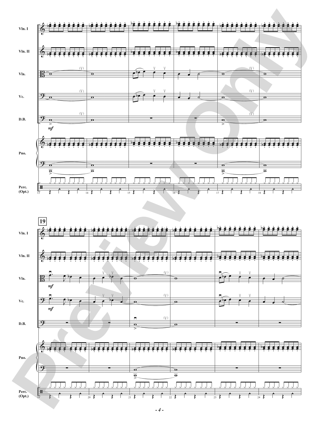 A Minor Holiday Celebration - For String Orchestra: String Orchestra Conductor Score & Parts
