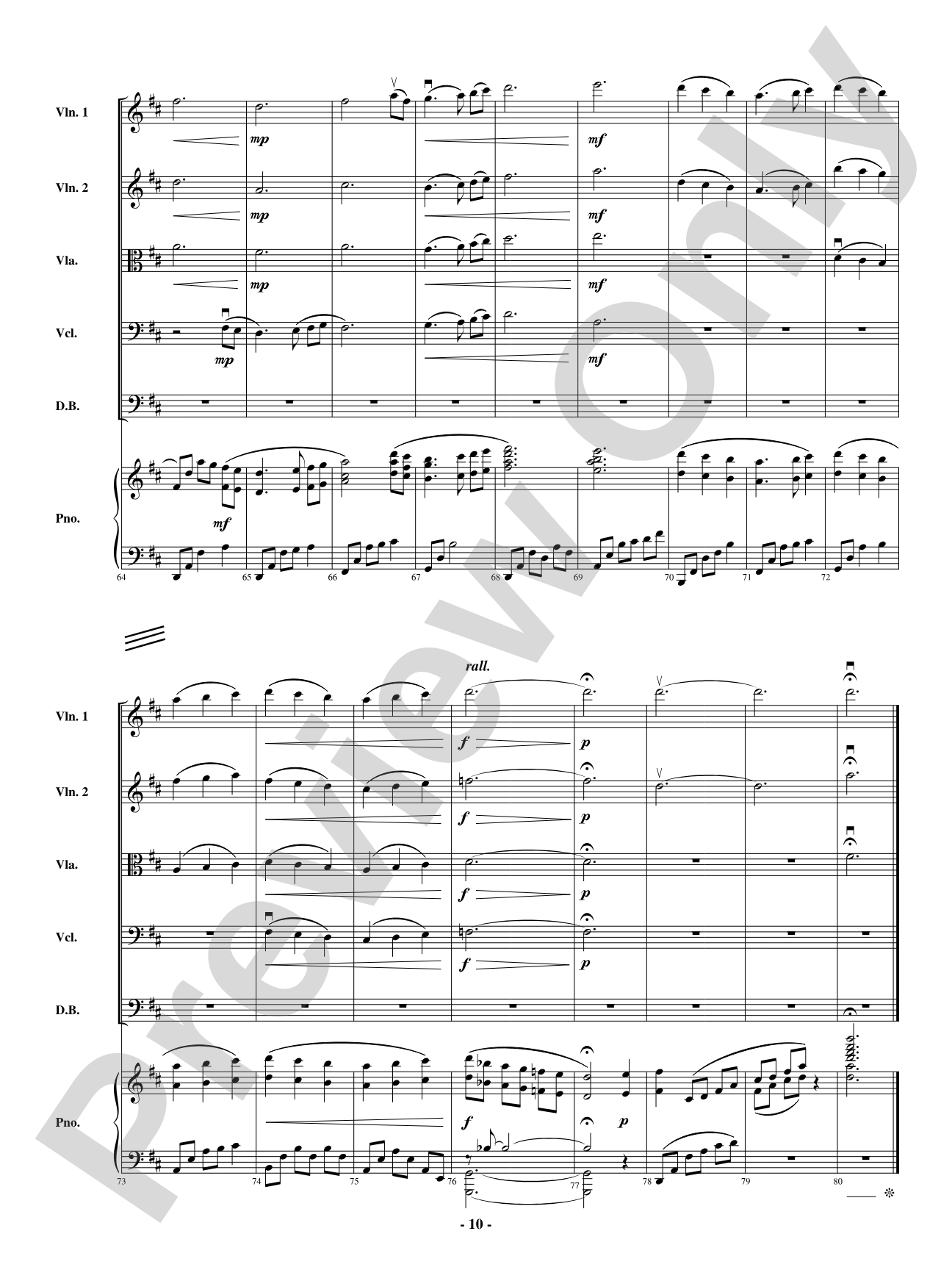 The First Celebration: String Orchestra Conductor Score & Parts