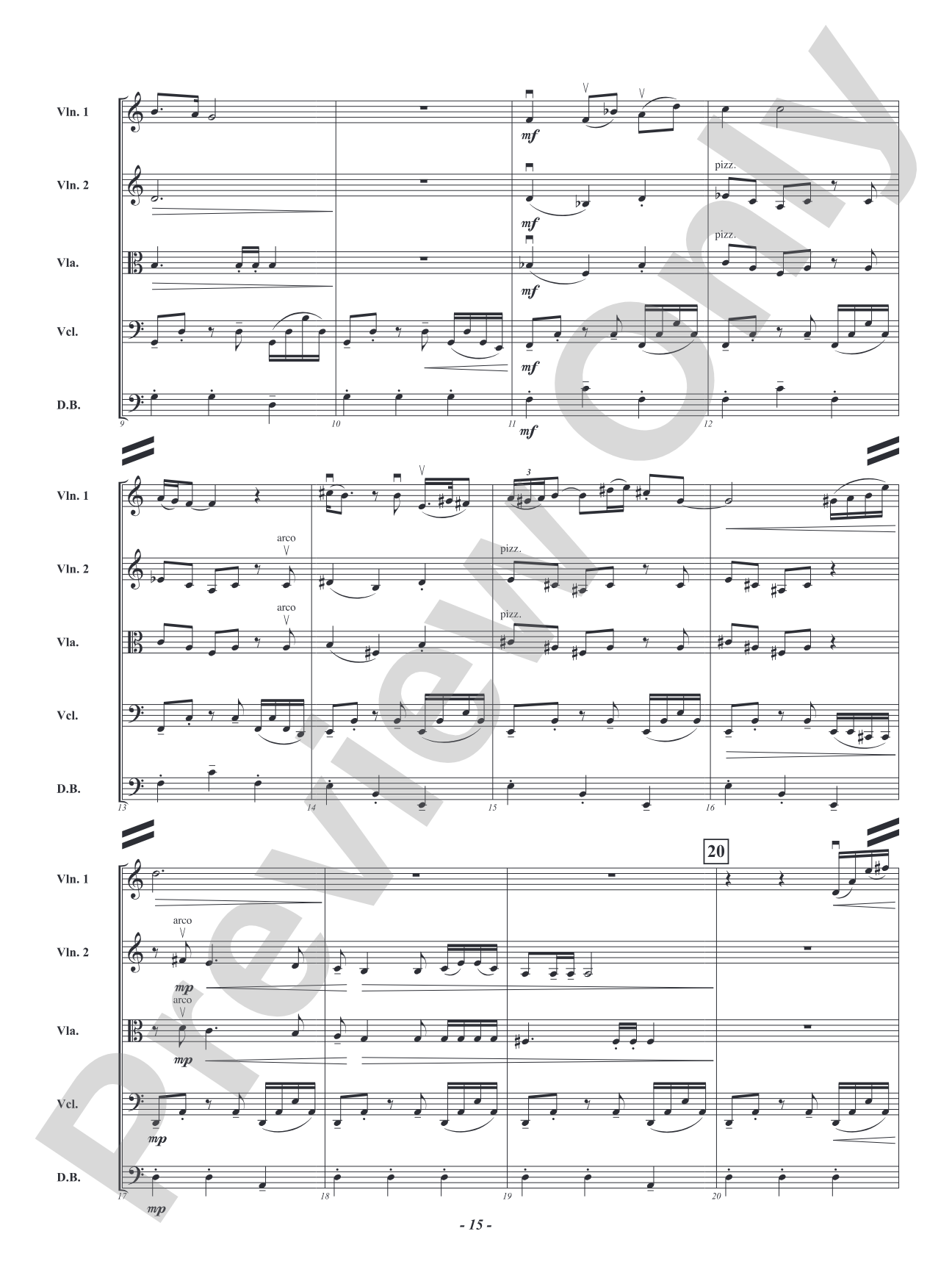 Four Portraits for Strings - Robber's Roost, Call of the Canyon, The Rinky Dink Saloon, A Toast to Santa: String Orchestra Conductor Score & Parts