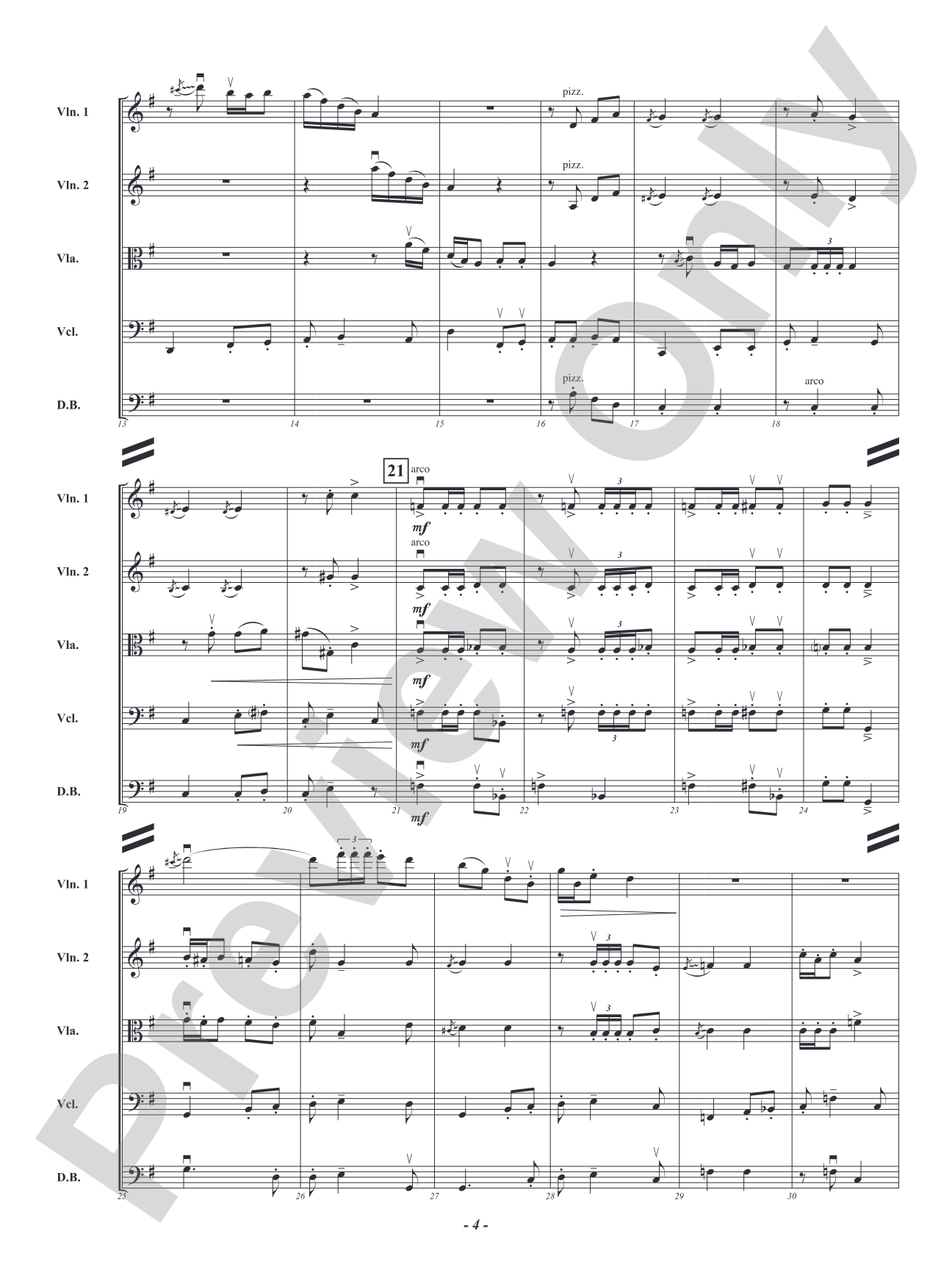 Four Portraits for Strings - Robber's Roost, Call of the Canyon, The Rinky Dink Saloon, A Toast to Santa: String Orchestra Conductor Score & Parts
