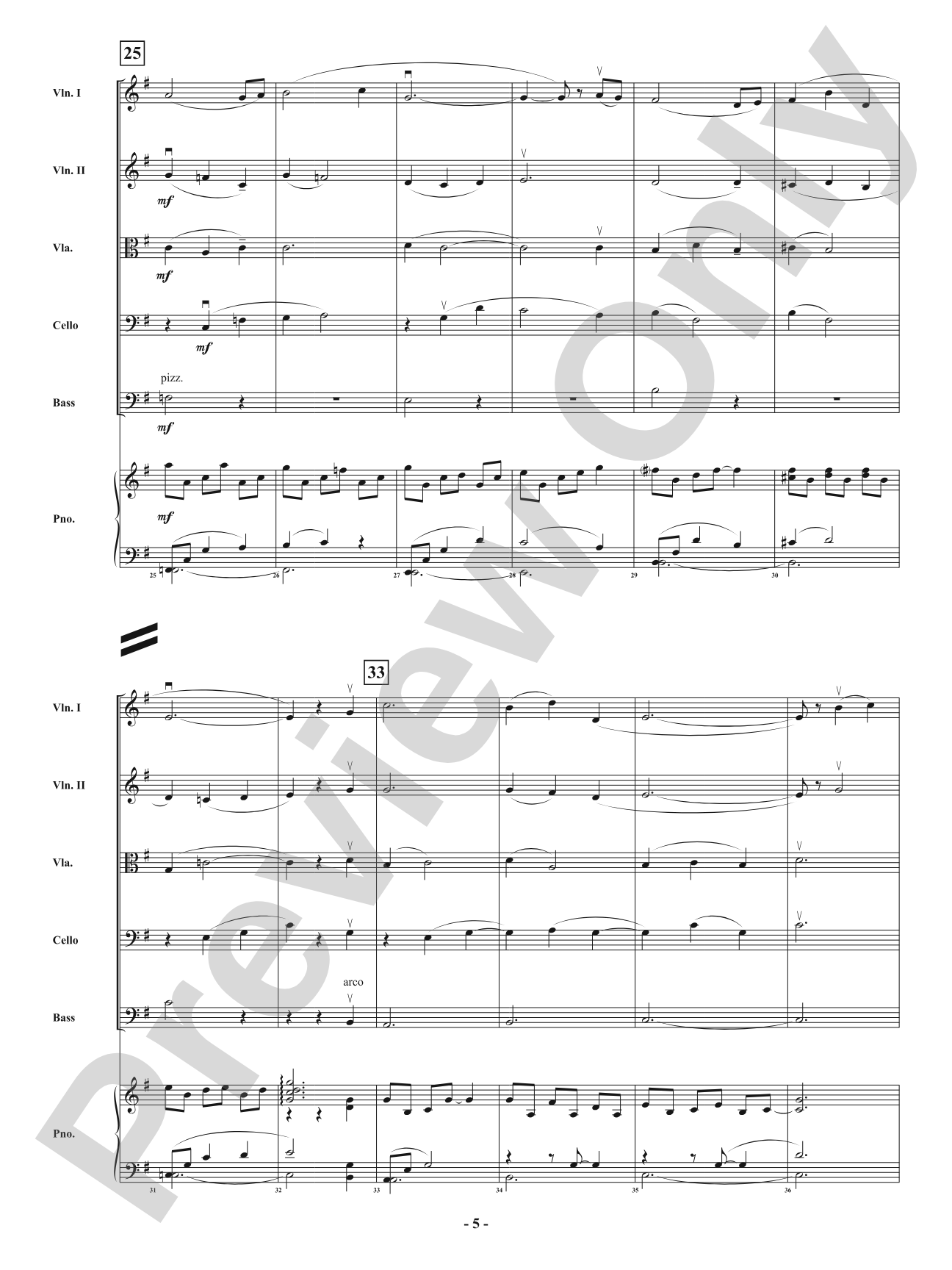 Dancing with the Rainfall: String Orchestra Conductor Score & Parts