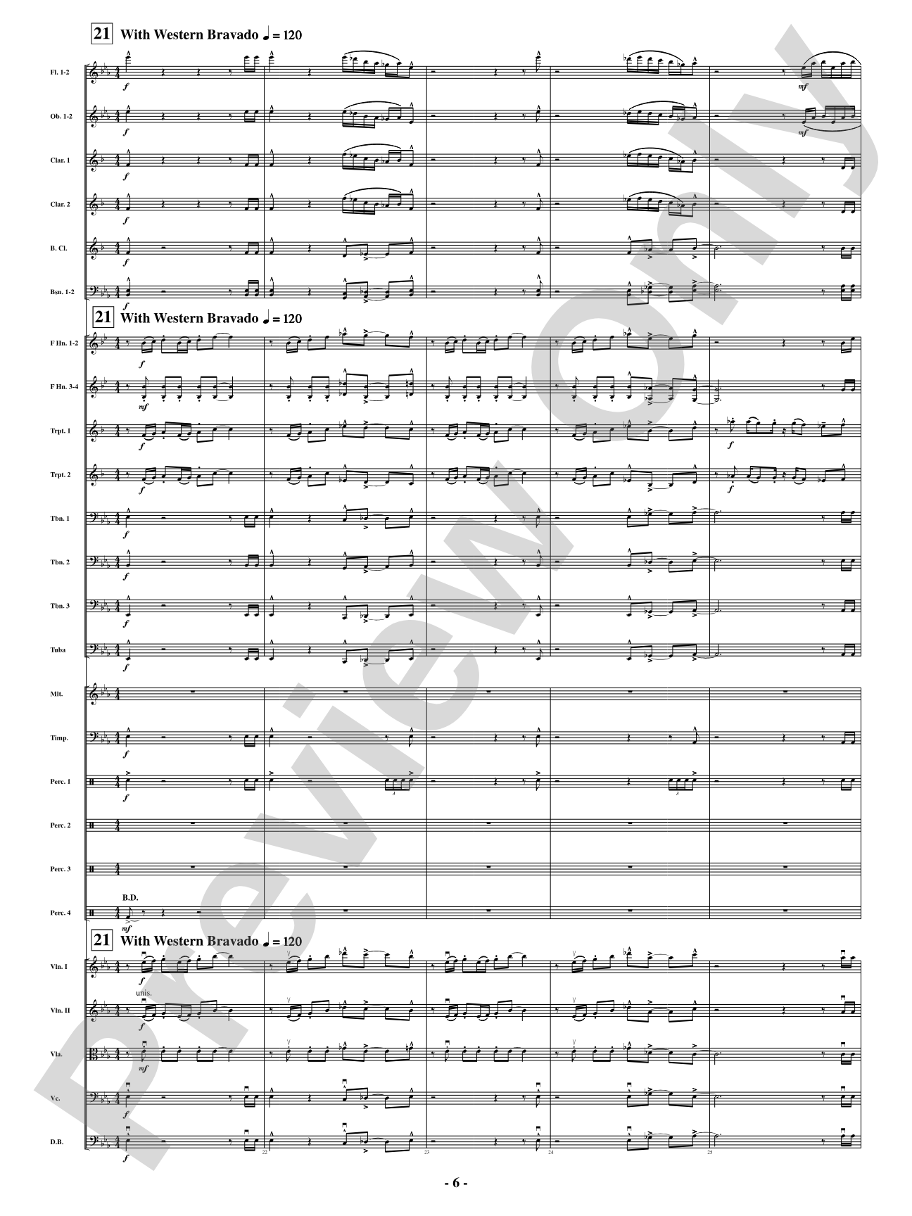 Southbound Rider: Full Orchestra Conductor Score & Parts