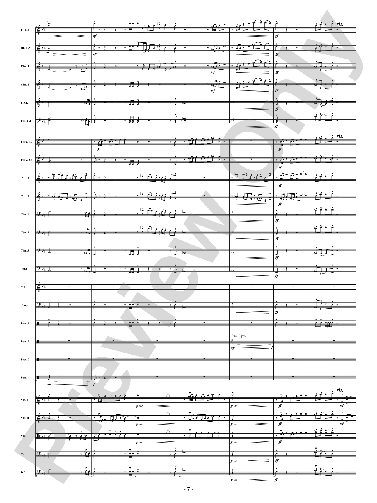 Southbound Rider: Full Orchestra Conductor Score & Parts