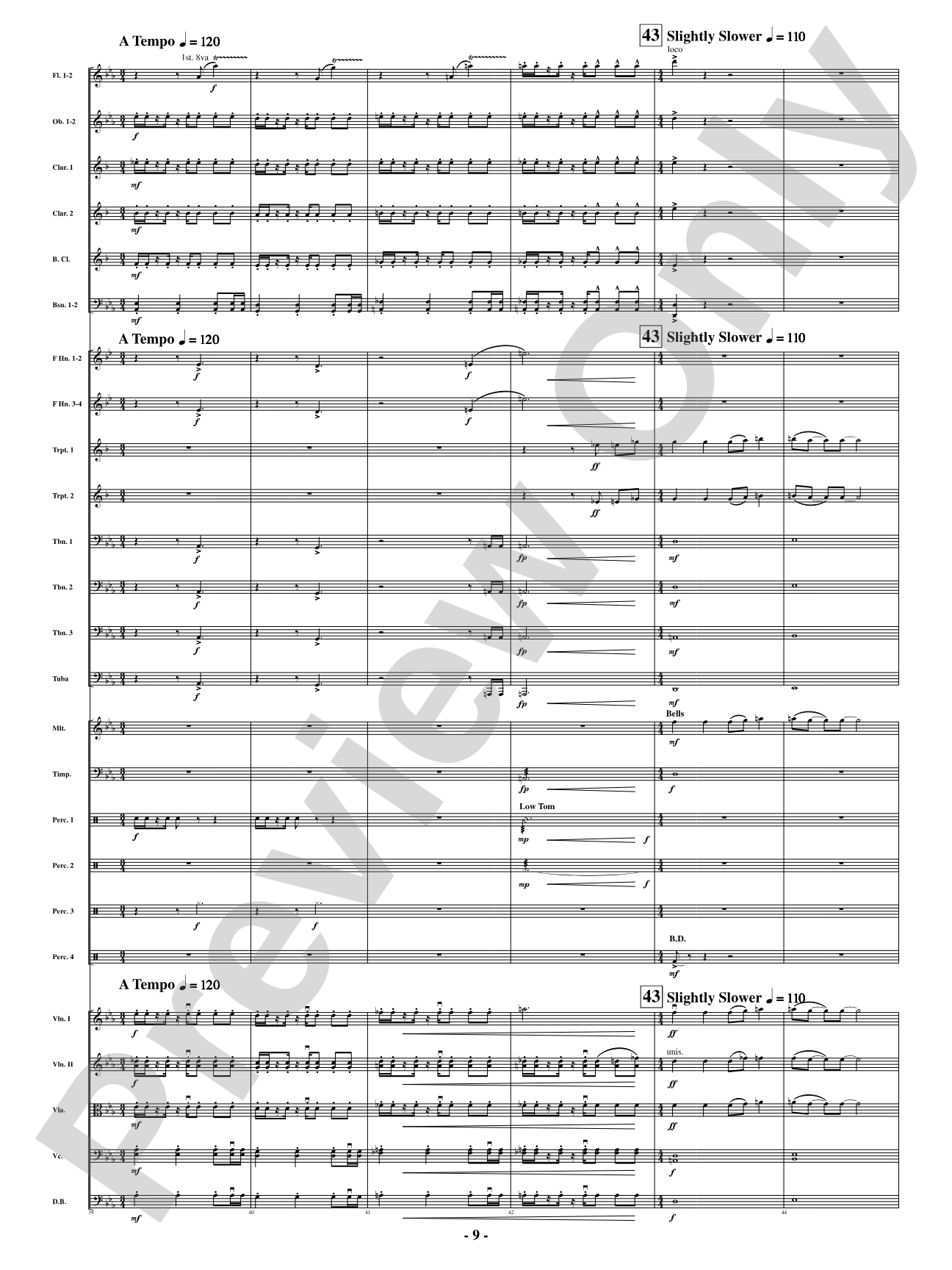 Southbound Rider: Full Orchestra Conductor Score & Parts