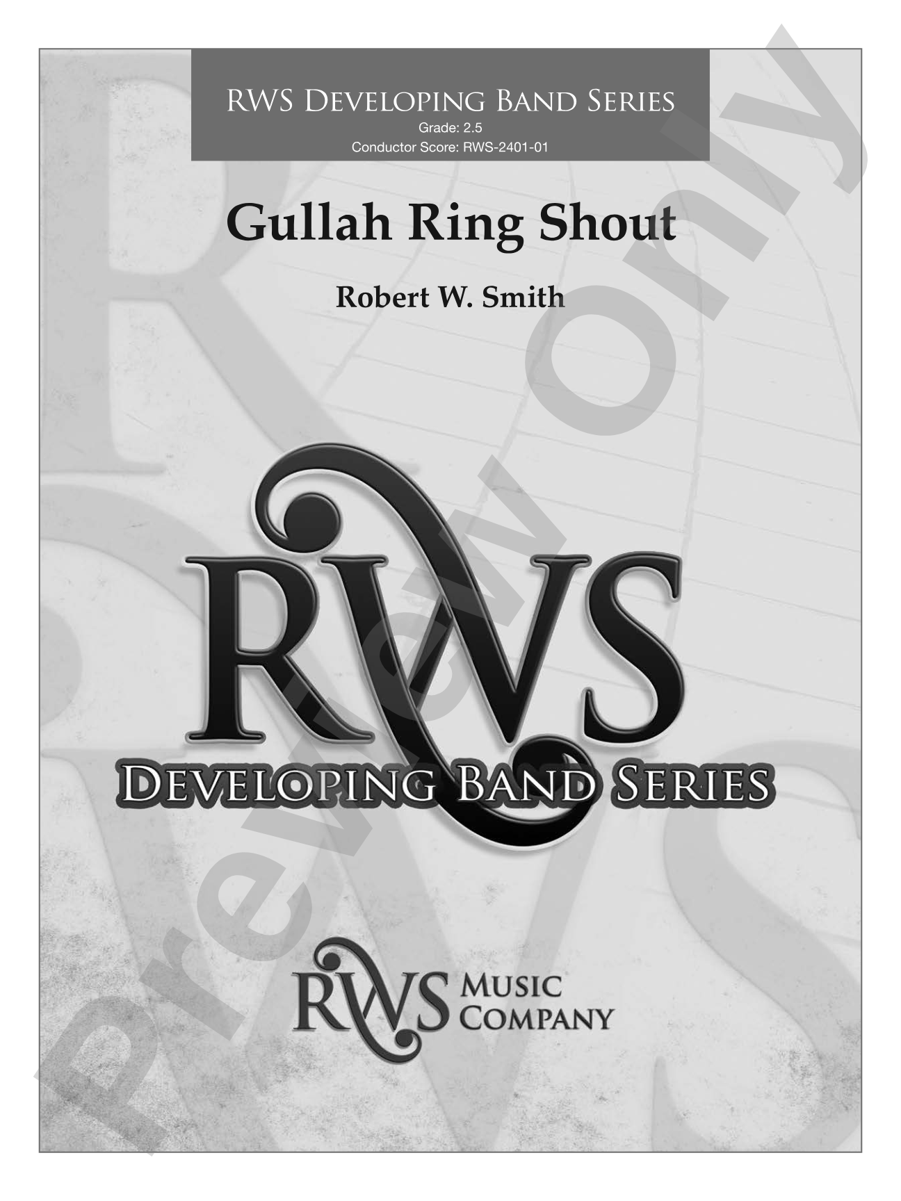 Gullah Ring Shout: Concert Band Conductor Score & Parts