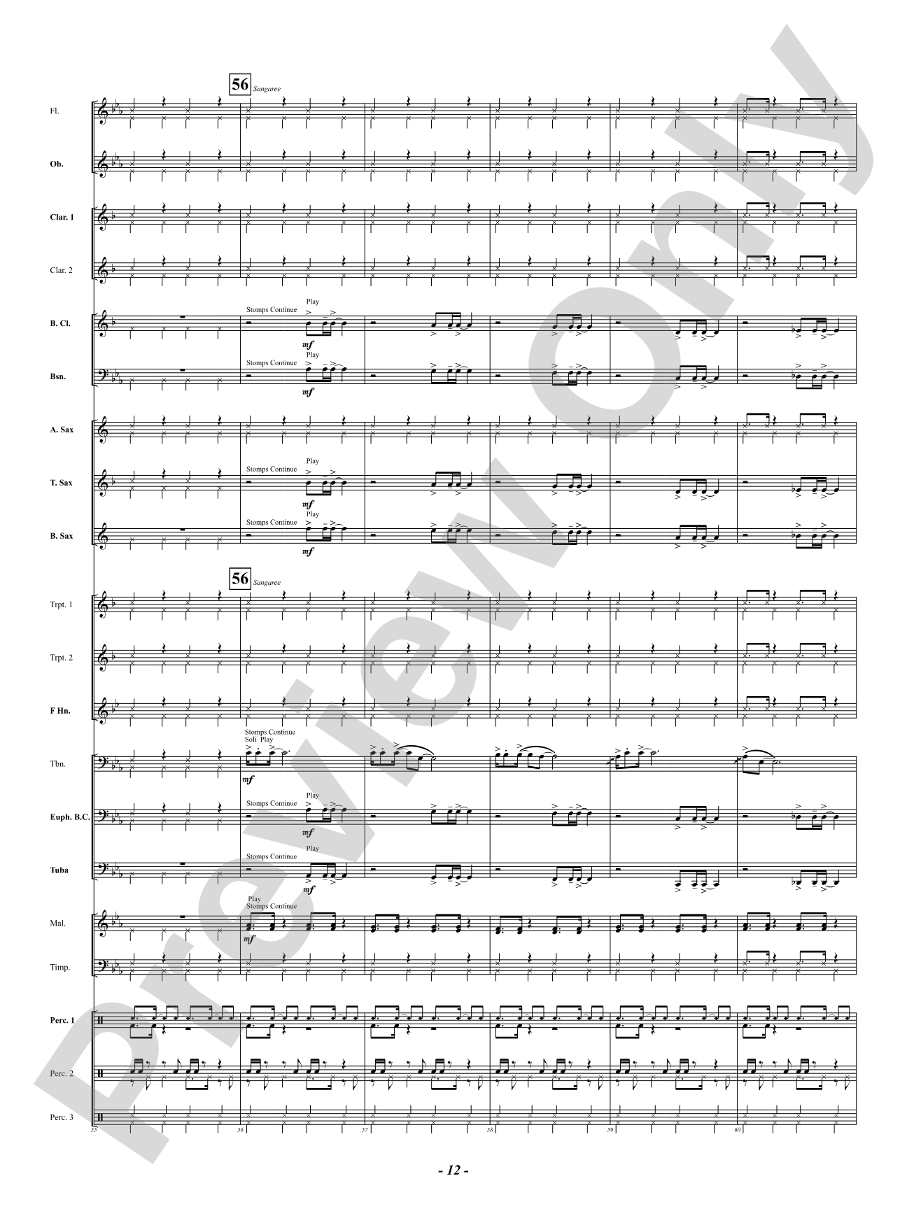 Gullah Ring Shout: Concert Band Conductor Score & Parts
