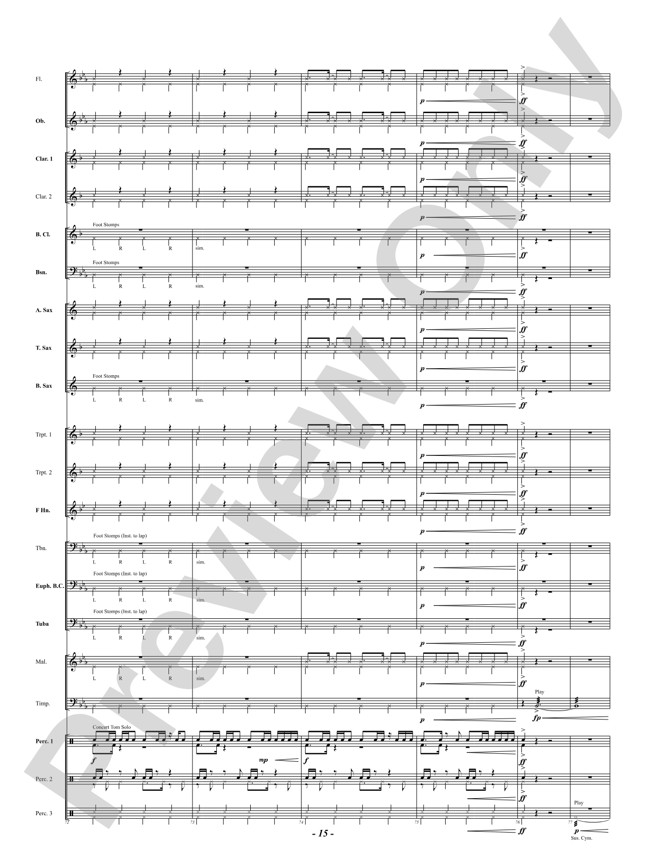 Gullah Ring Shout: Concert Band Conductor Score & Parts