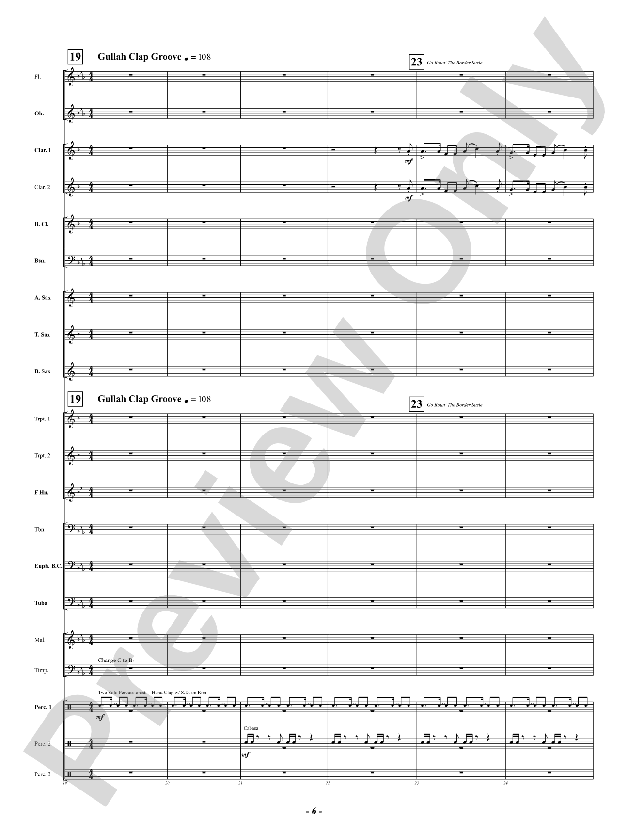 Gullah Ring Shout: Concert Band Conductor Score & Parts