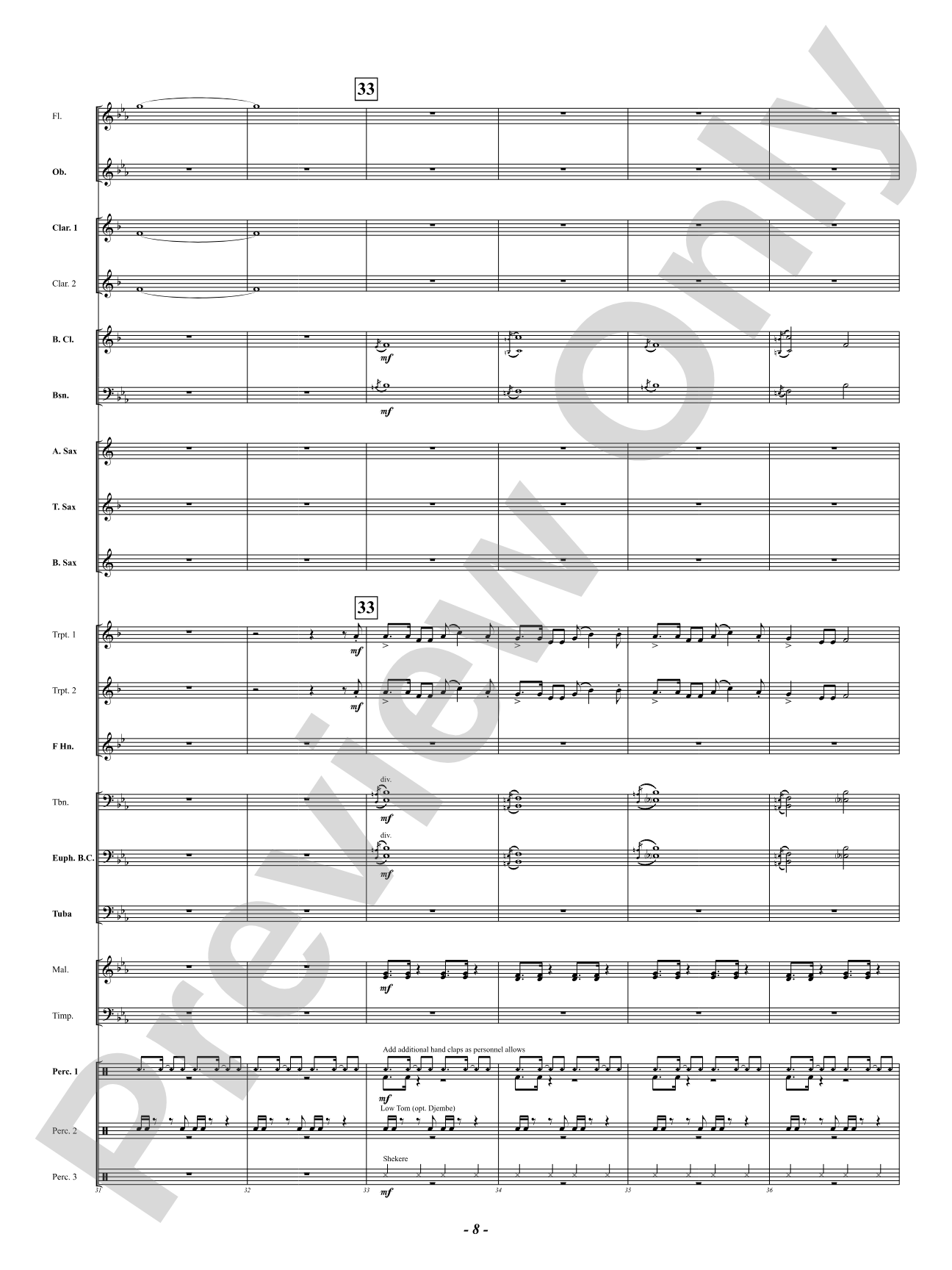 Gullah Ring Shout: Concert Band Conductor Score & Parts