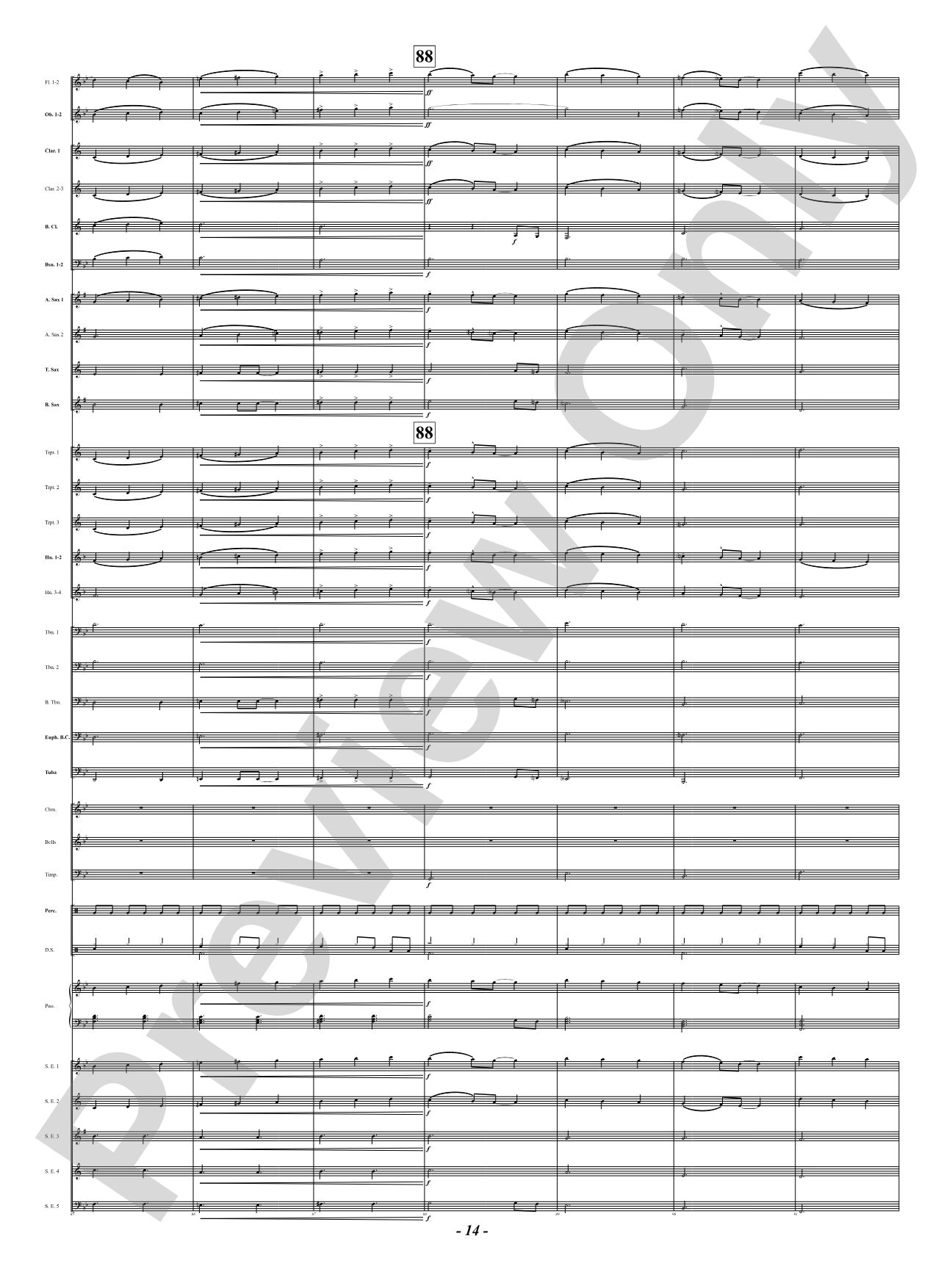Ukrainian Bell Carol (Featuring a Small Woodwind Ensemble or Piano with Band): Concert Band Conductor Score & Parts