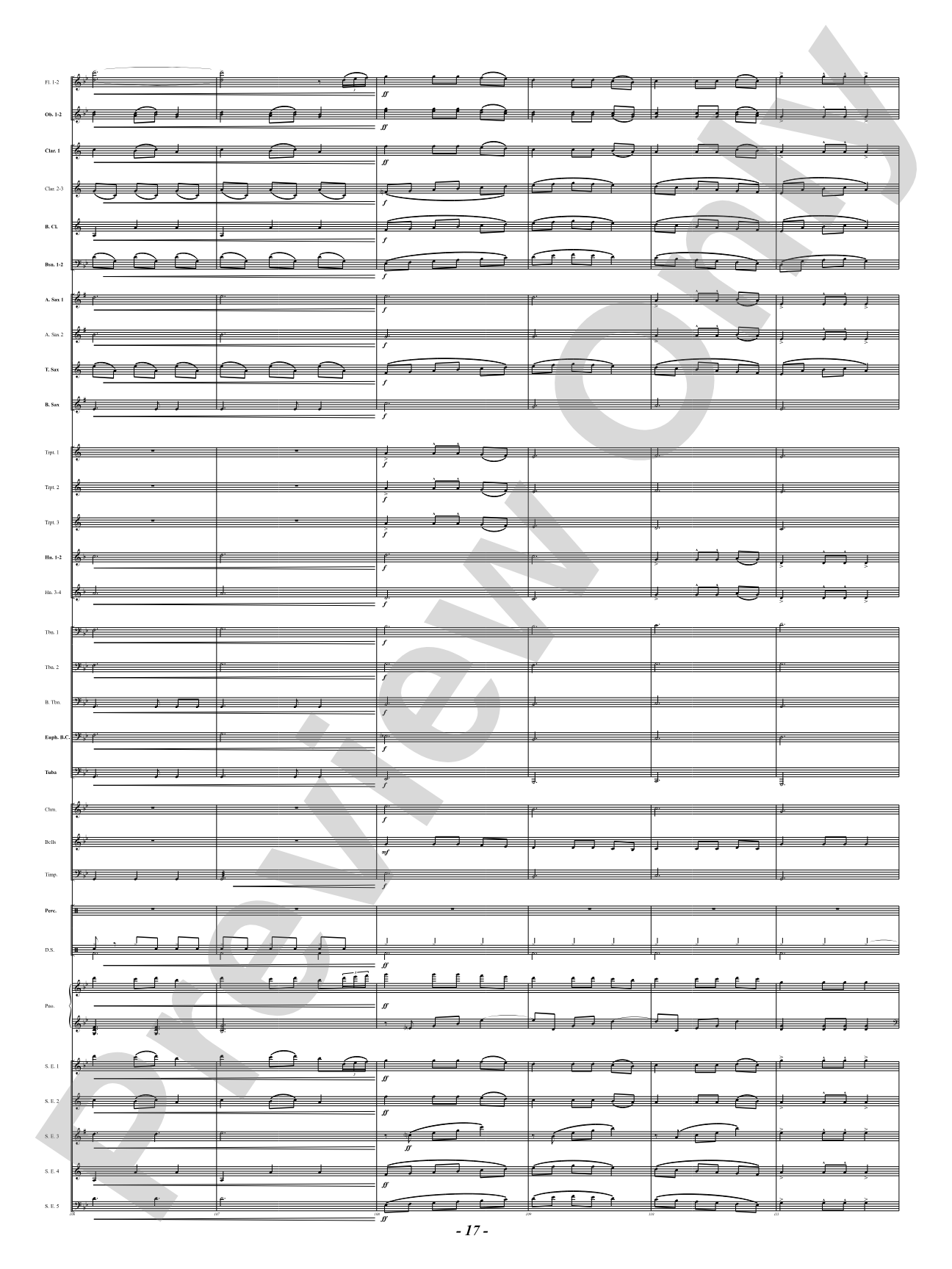 Ukrainian Bell Carol (Featuring a Small Woodwind Ensemble or Piano with Band): Concert Band Conductor Score & Parts