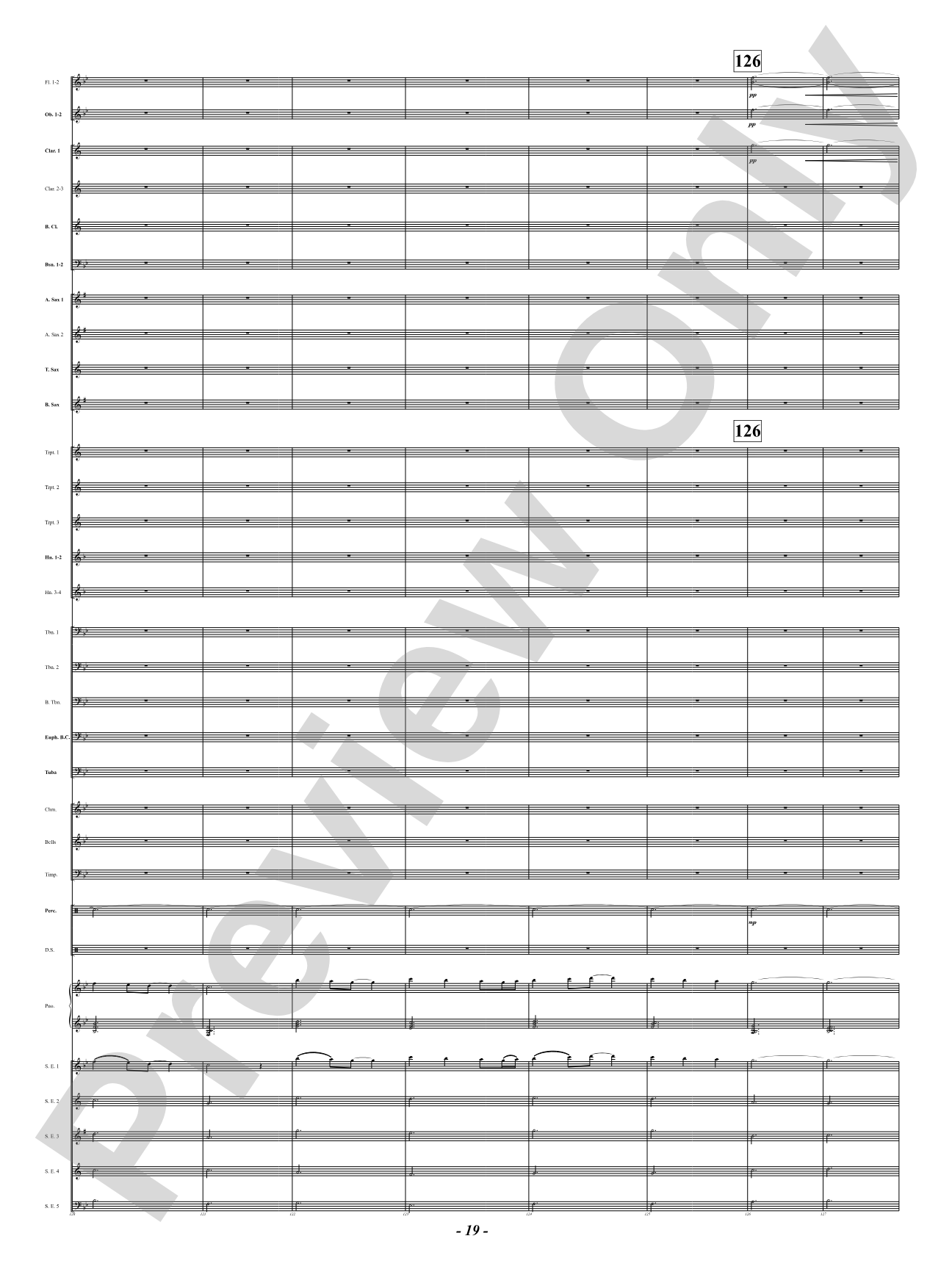Ukrainian Bell Carol (Featuring a Small Woodwind Ensemble or Piano with Band): Concert Band Conductor Score & Parts