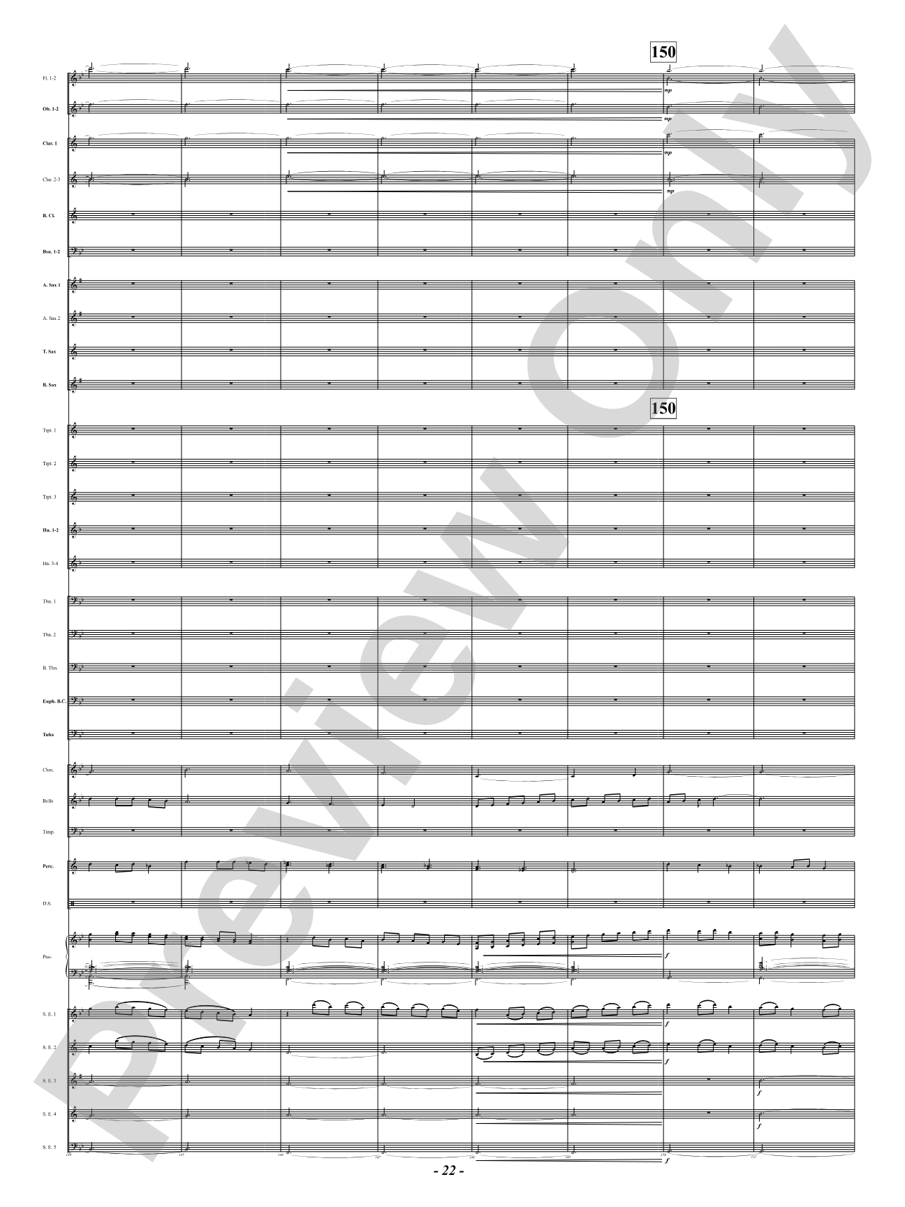 Ukrainian Bell Carol (Featuring a Small Woodwind Ensemble or Piano with Band): Concert Band Conductor Score & Parts