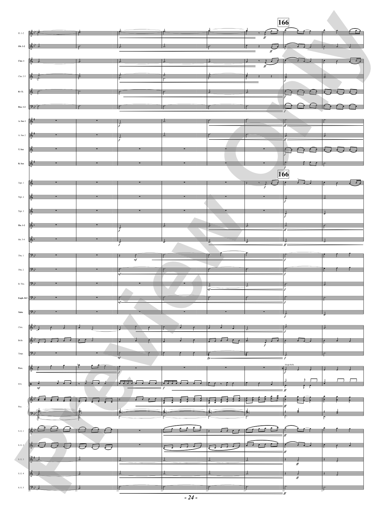 Ukrainian Bell Carol (Featuring a Small Woodwind Ensemble or Piano with Band): Concert Band Conductor Score & Parts