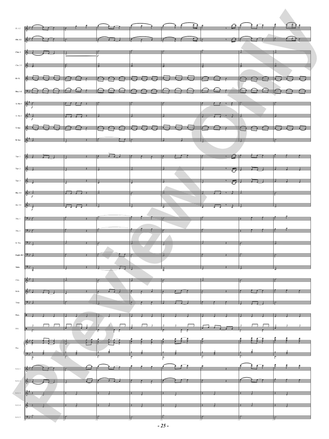 Ukrainian Bell Carol (Featuring a Small Woodwind Ensemble or Piano with Band): Concert Band Conductor Score & Parts